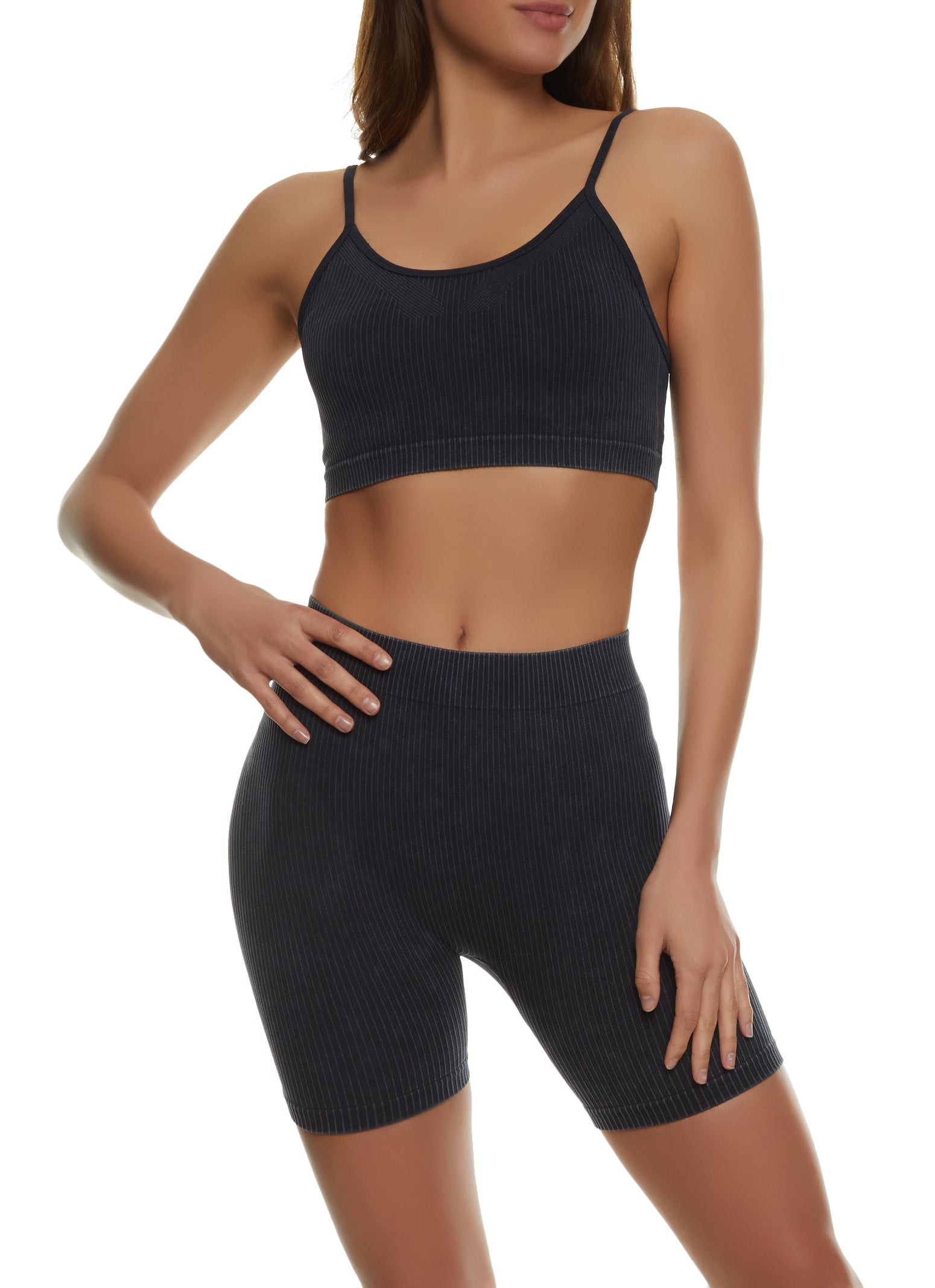 Seamless Ribbed Cropped Cami