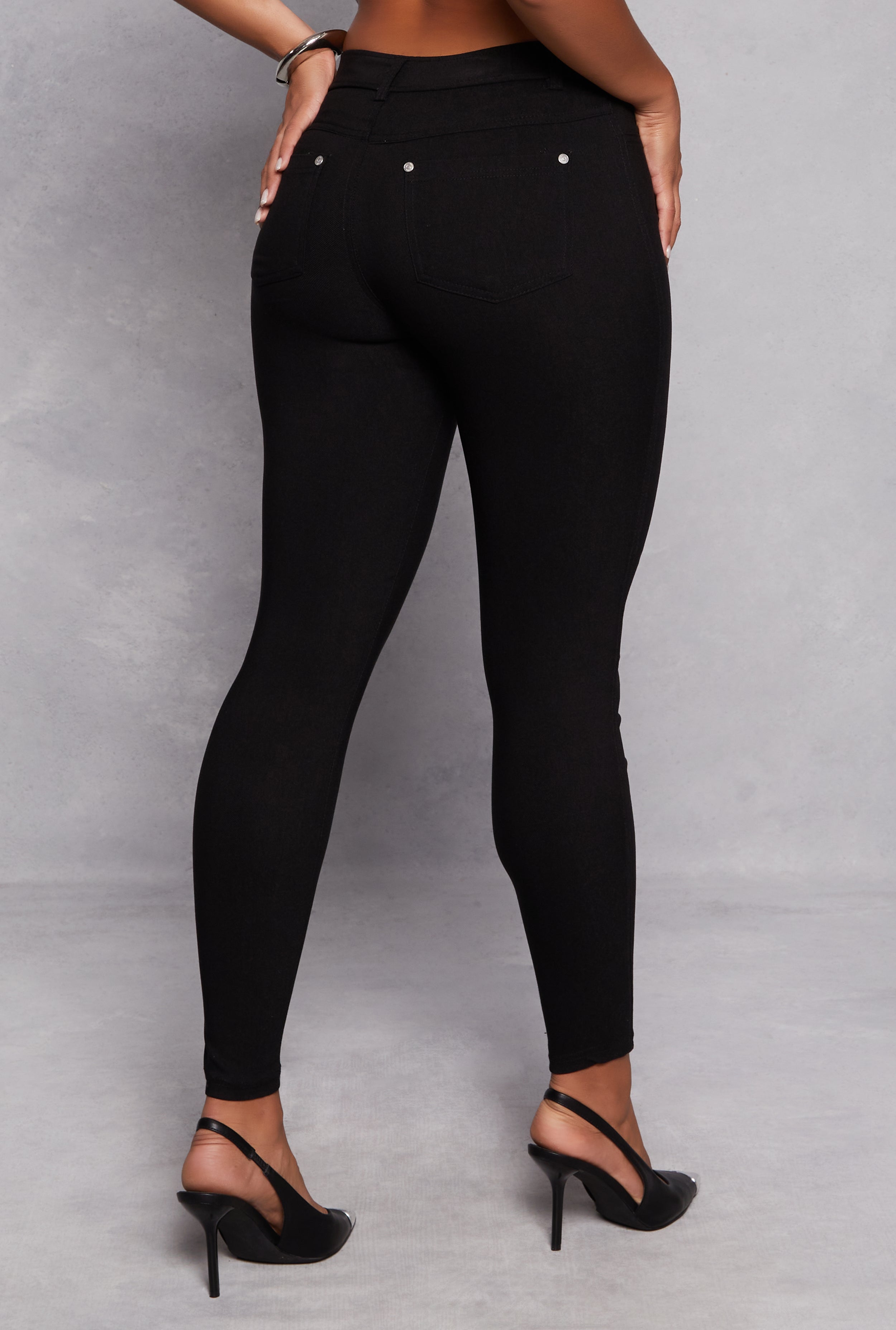 Hyper Stretch Skinny Leg Dress Pants Black