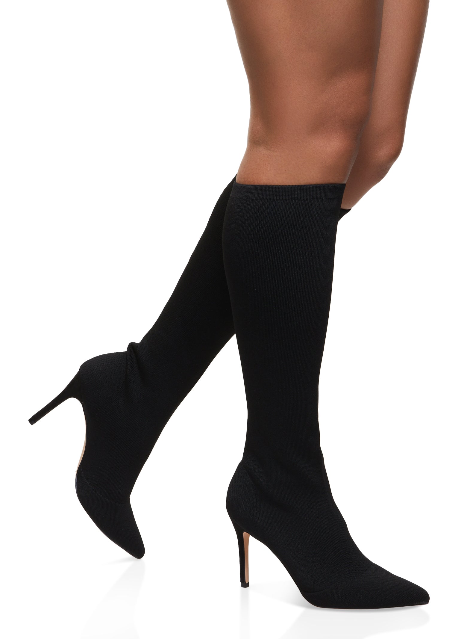 Shops womens black sock boots