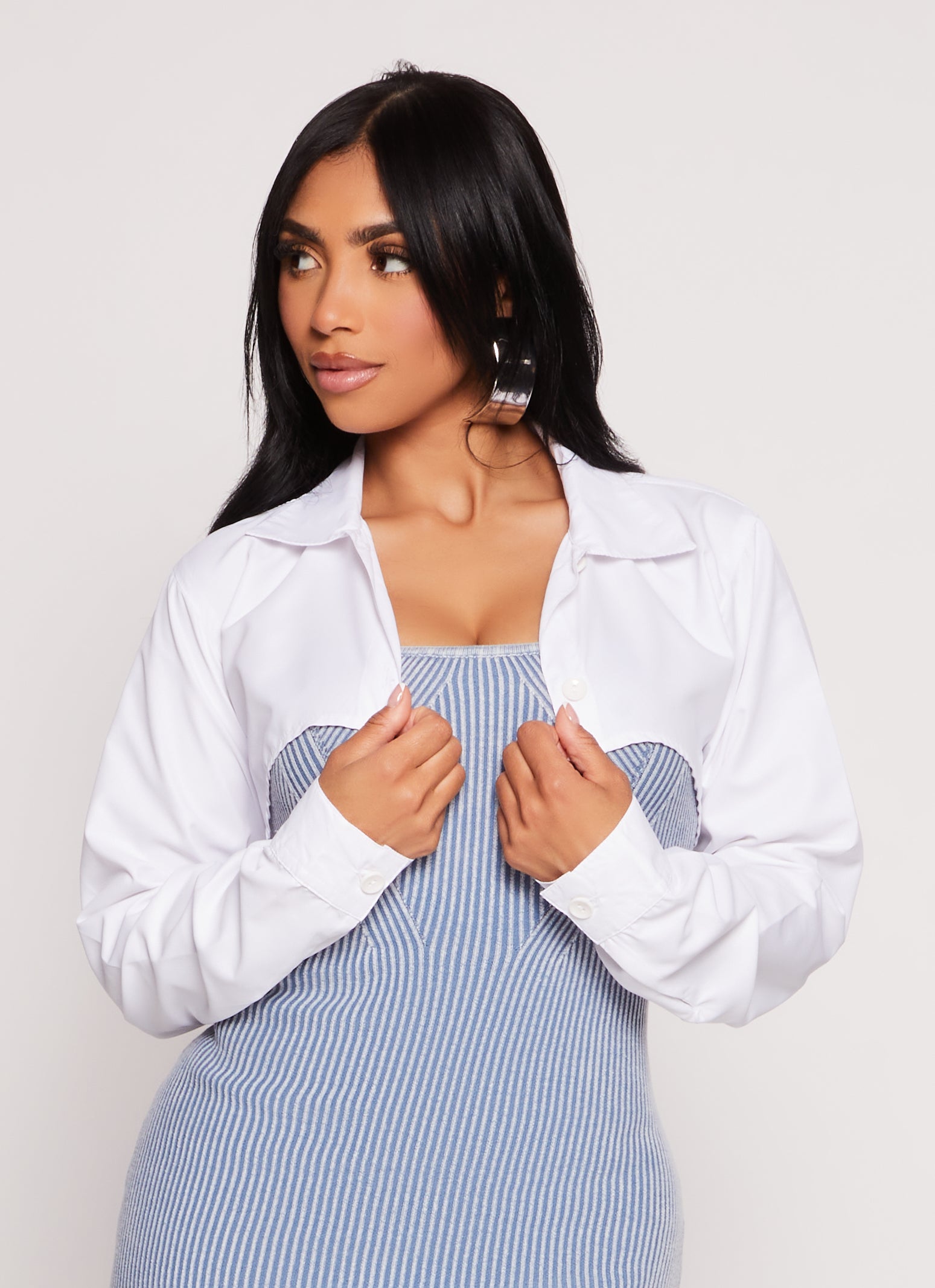 Poplin Bolero Shirt