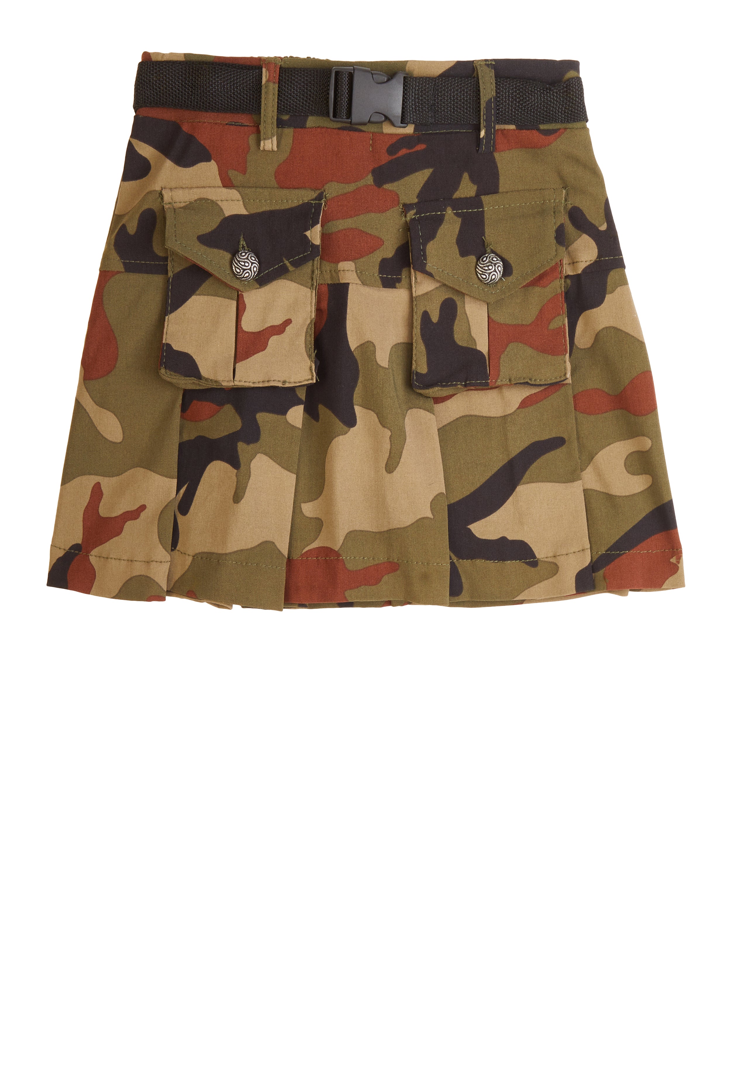 Khaki camo paperbag utility skirt best sale