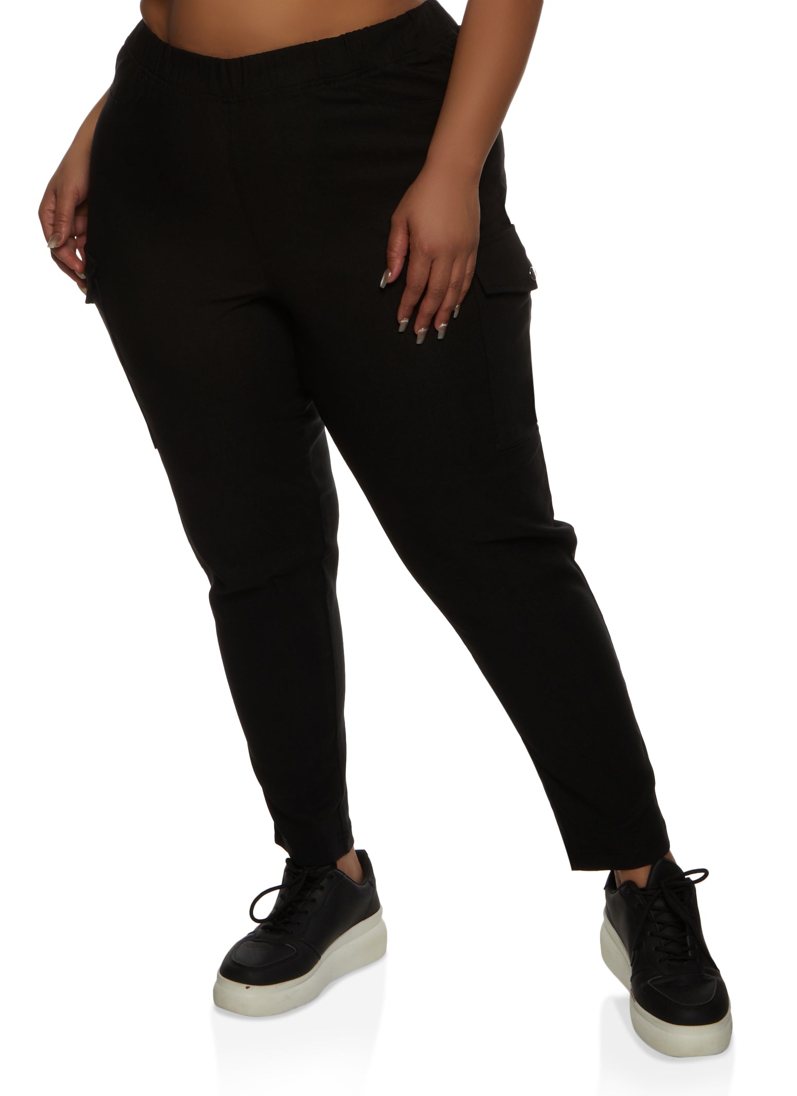 Plus Size Hyperstretch Pull On Cargo Pants