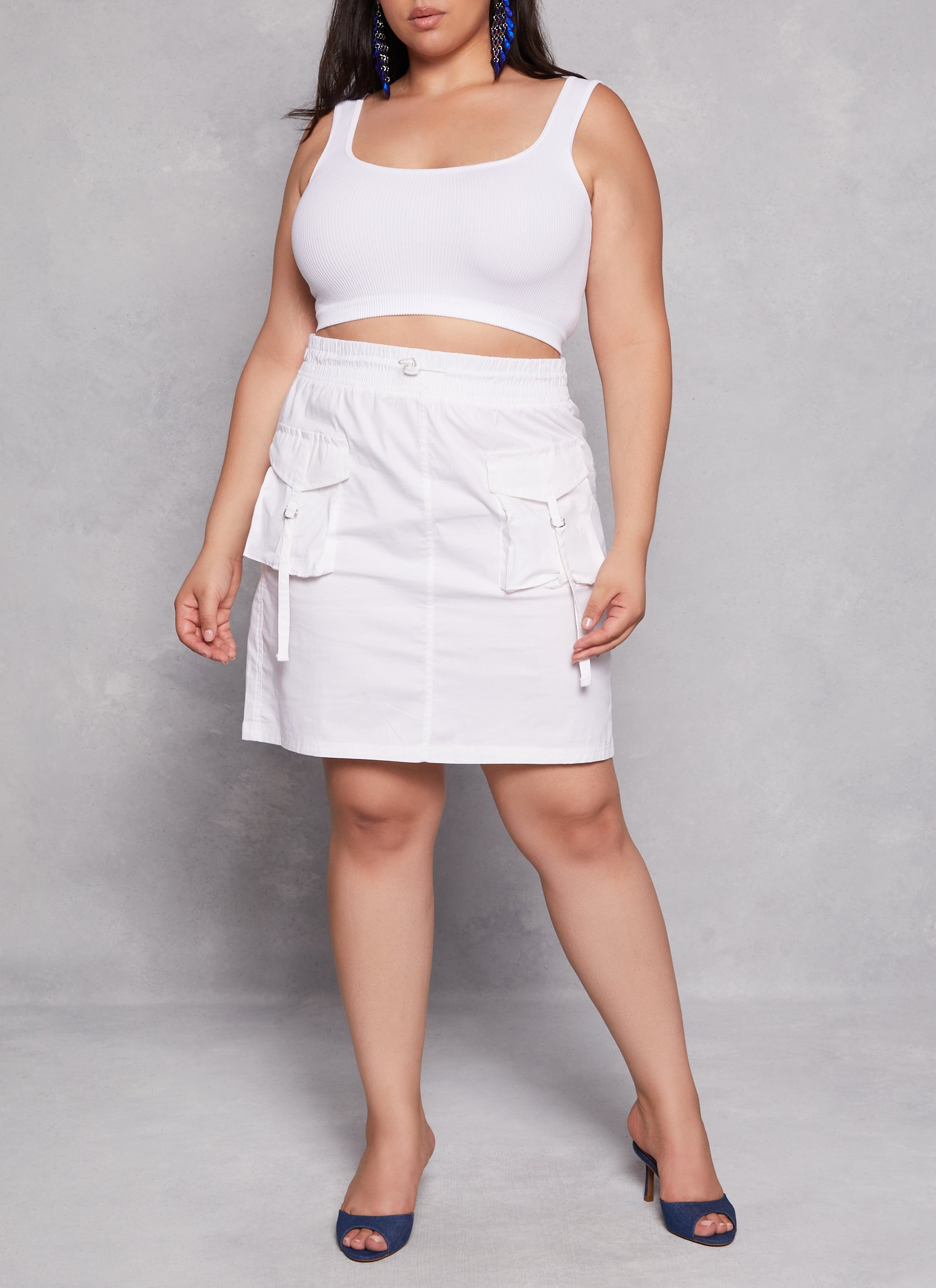 Plus size white skirt 8x10 best sale