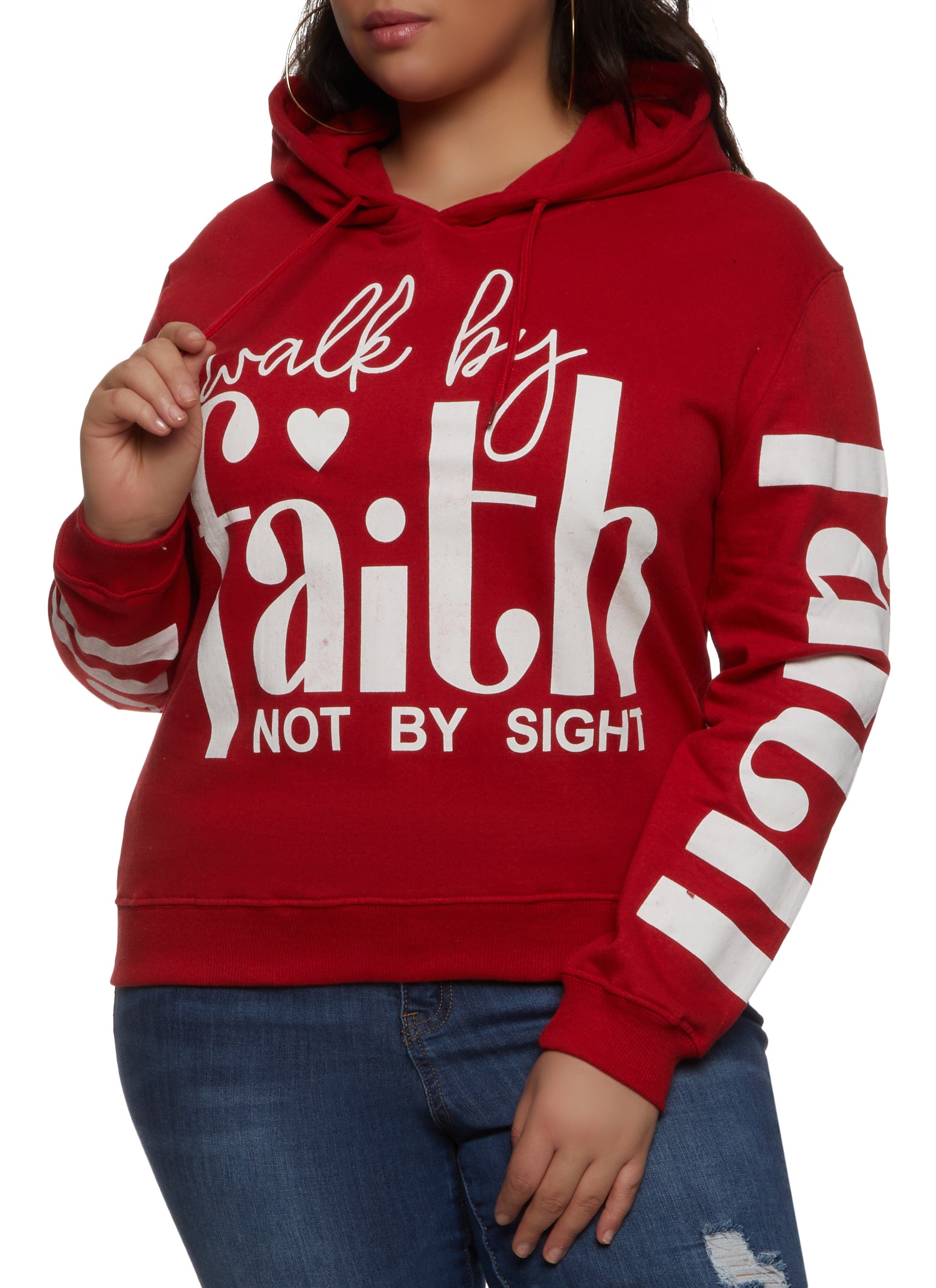 Faith sweatshirt plus size hot sale