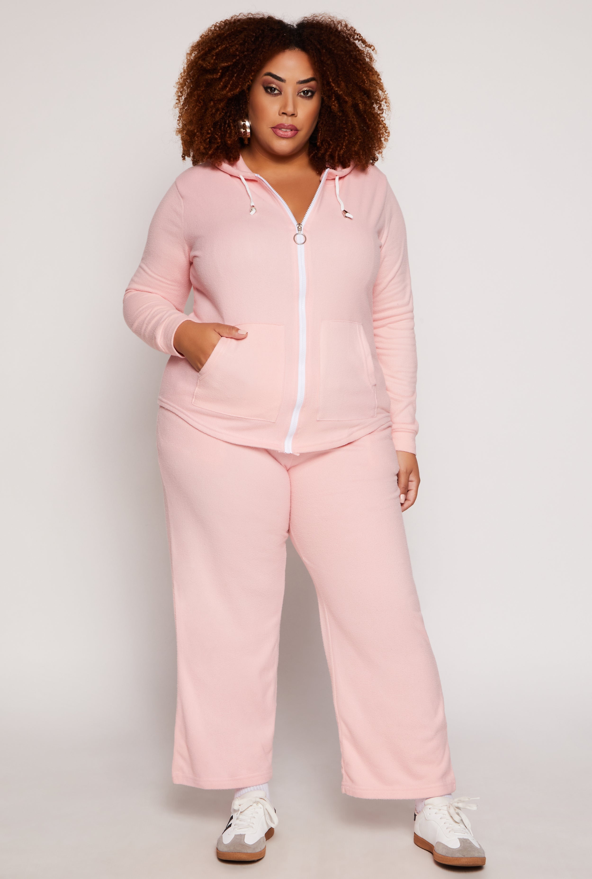 Plus size pink sweatpants online