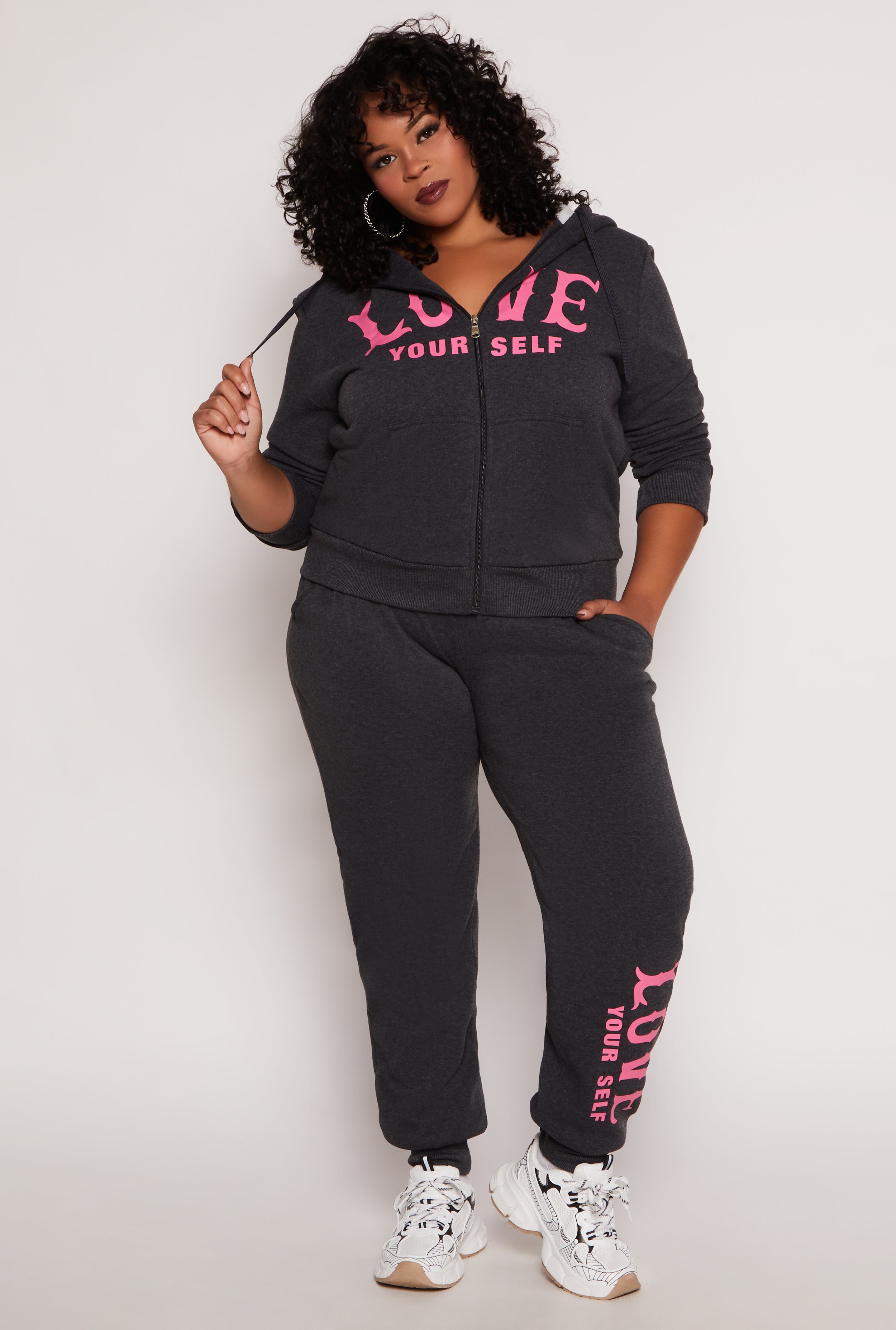 Rainbow plus size jogging suits online