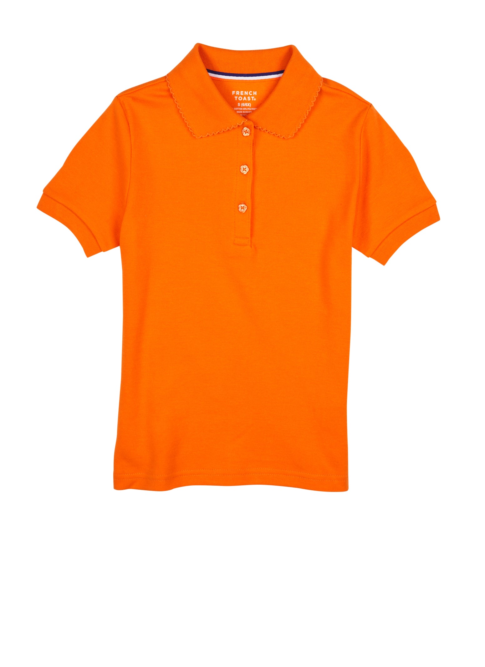 Girls orange shop polo shirt