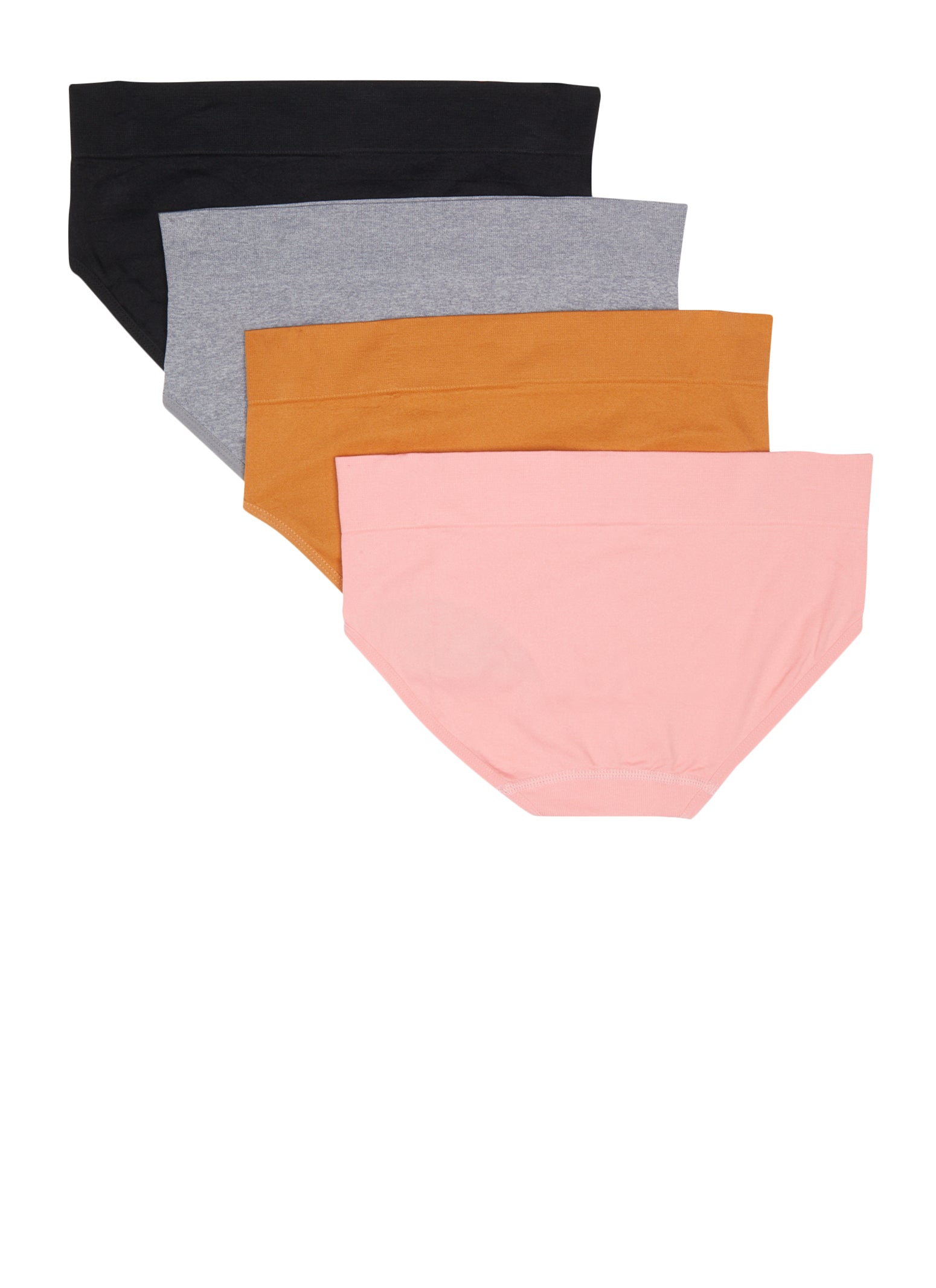 Bebe 4 Pack Seamless Graphic Boyshort Panties