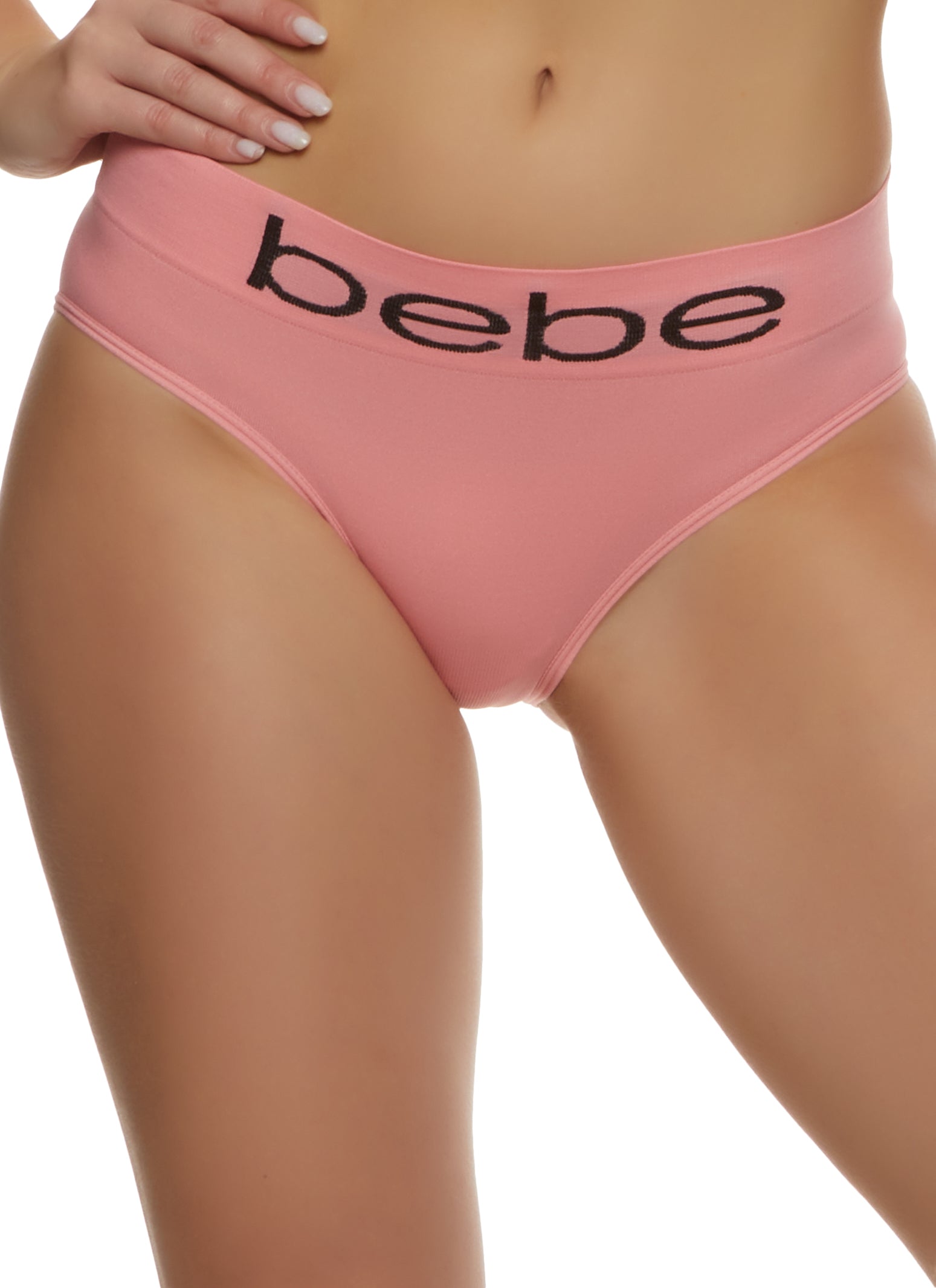 Bebe 4 Pack Seamless Graphic Boyshort Panties - Multi Color