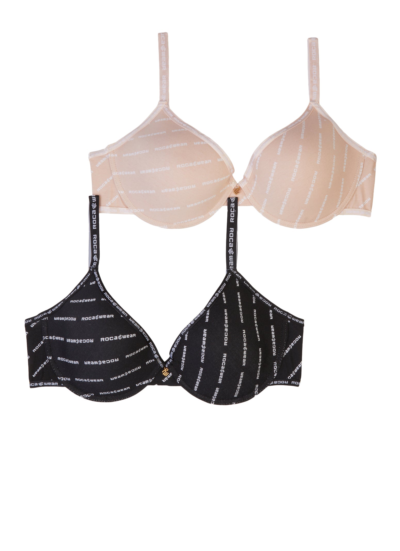 Plus Size Rocawear 2 Pack Plunge Bras - Nude