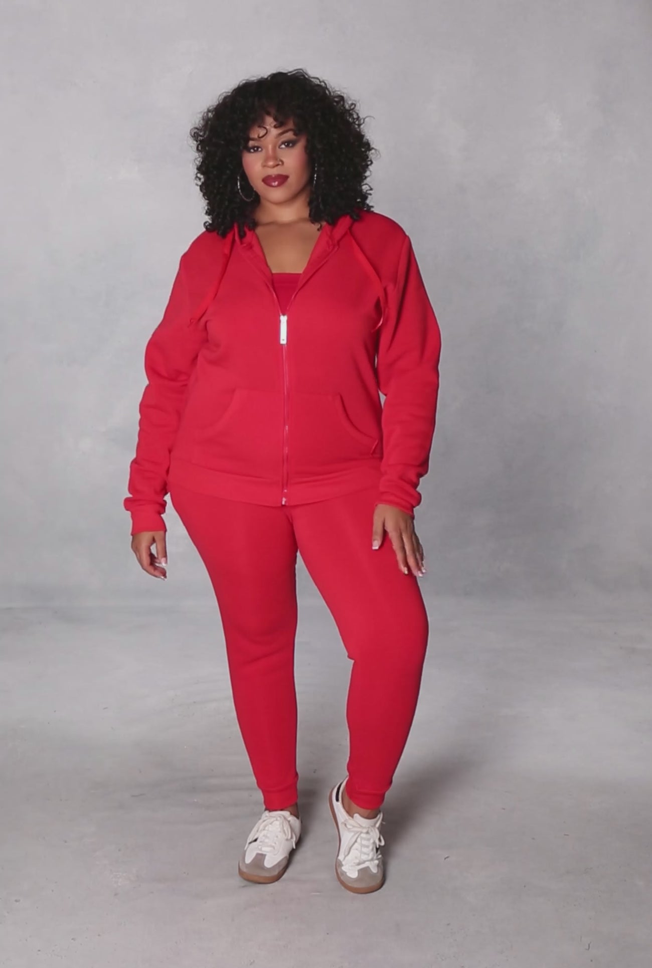 Plus size red joggers sale