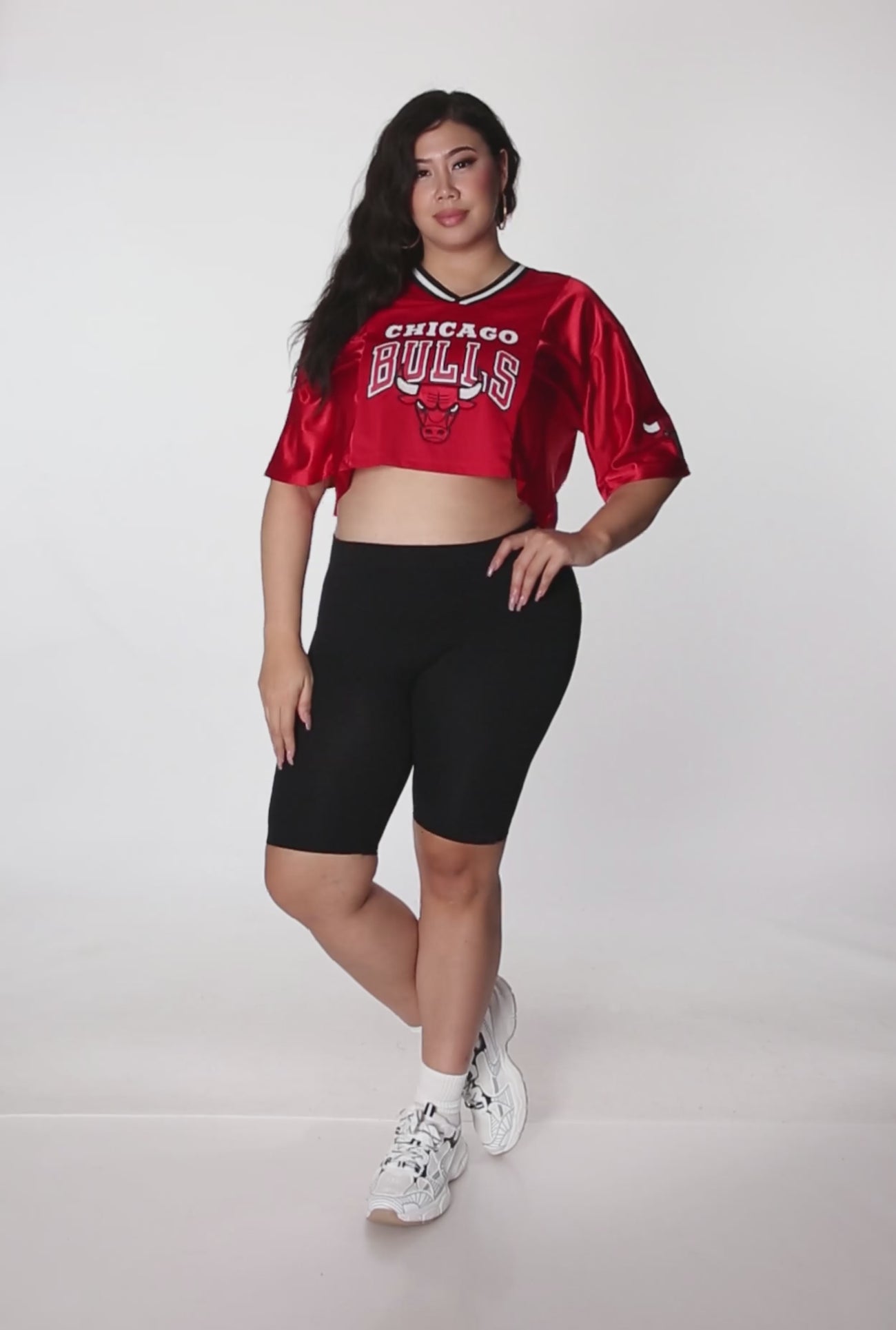 Plus Size NBA Chicago Bulls Cropped Jersey