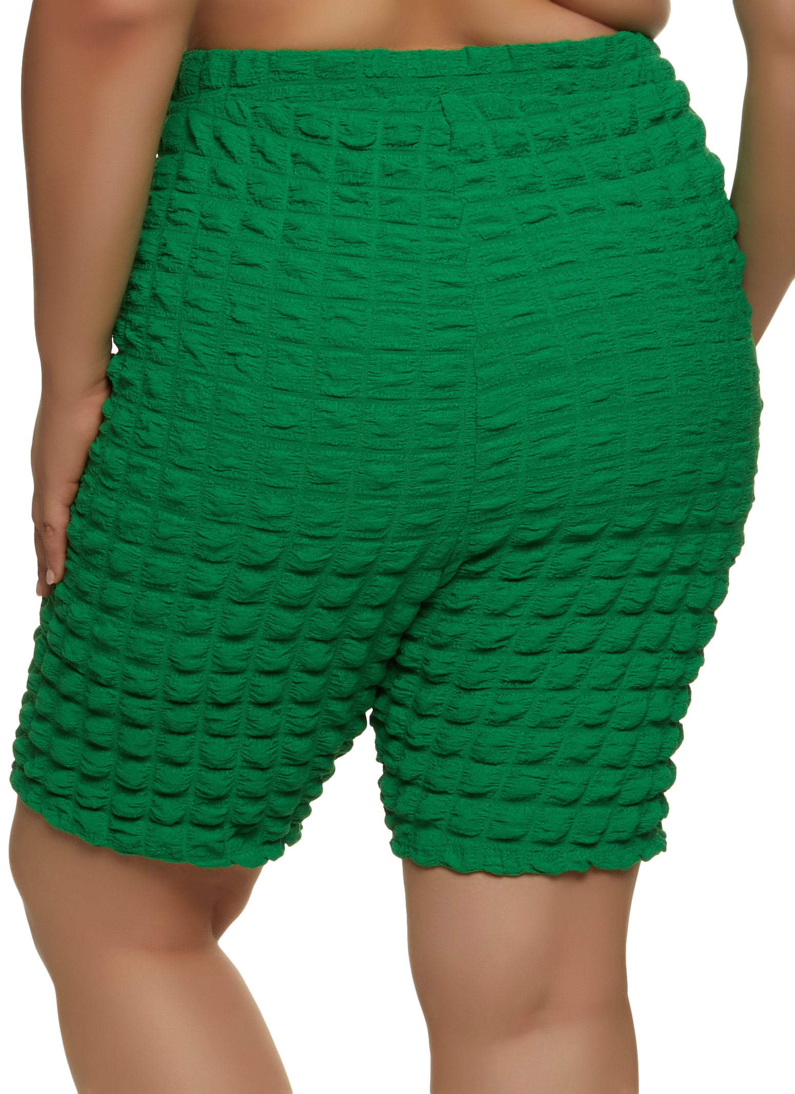 Plus Size Bubble Knit Shorts