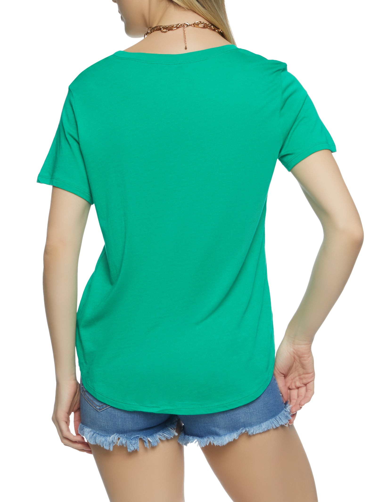 Modal Scoop Neck Short Sleeve Tee 6104