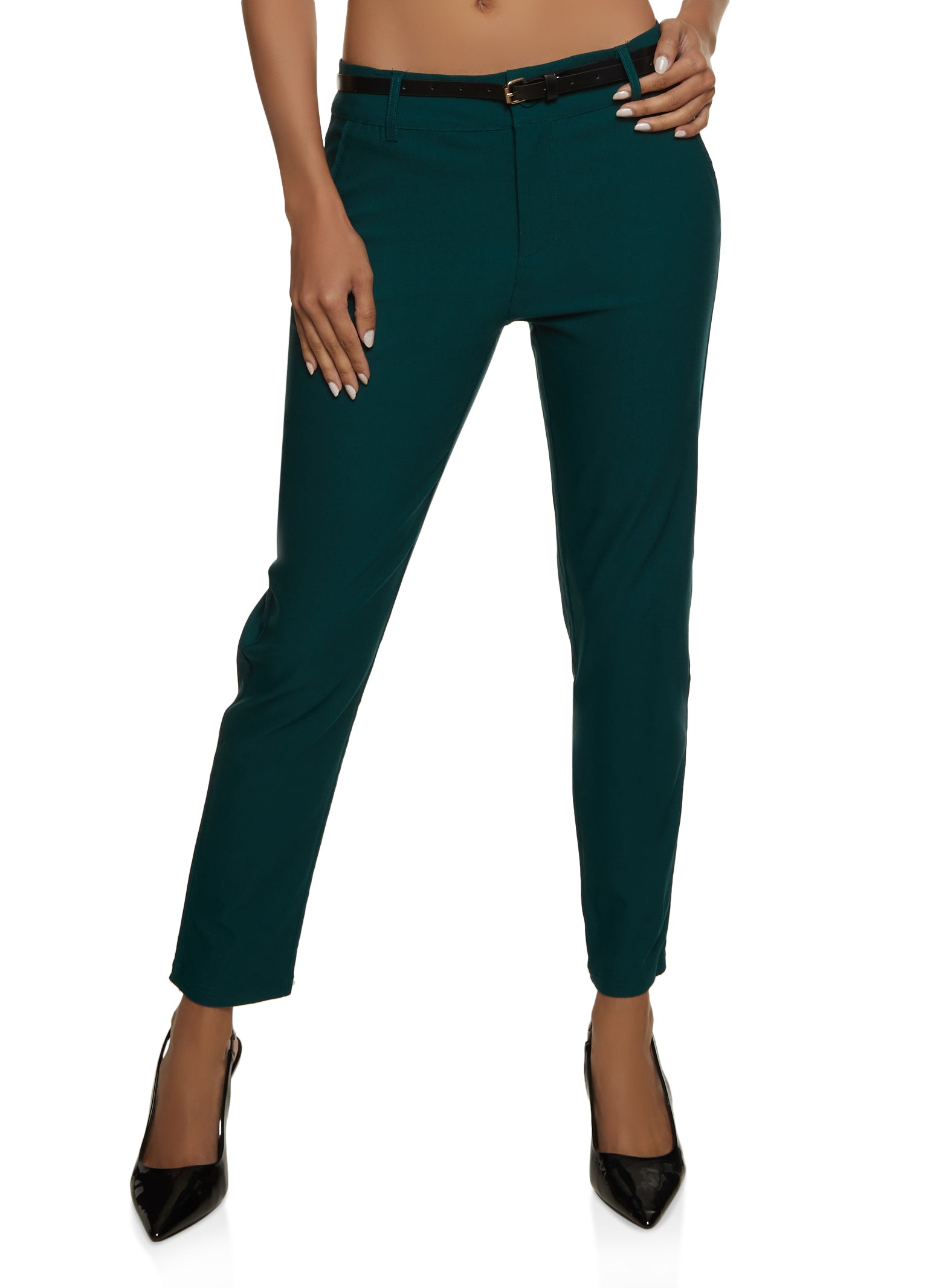 Essential Pants Regular Deep Green | SHAPING NEW TOMORROW