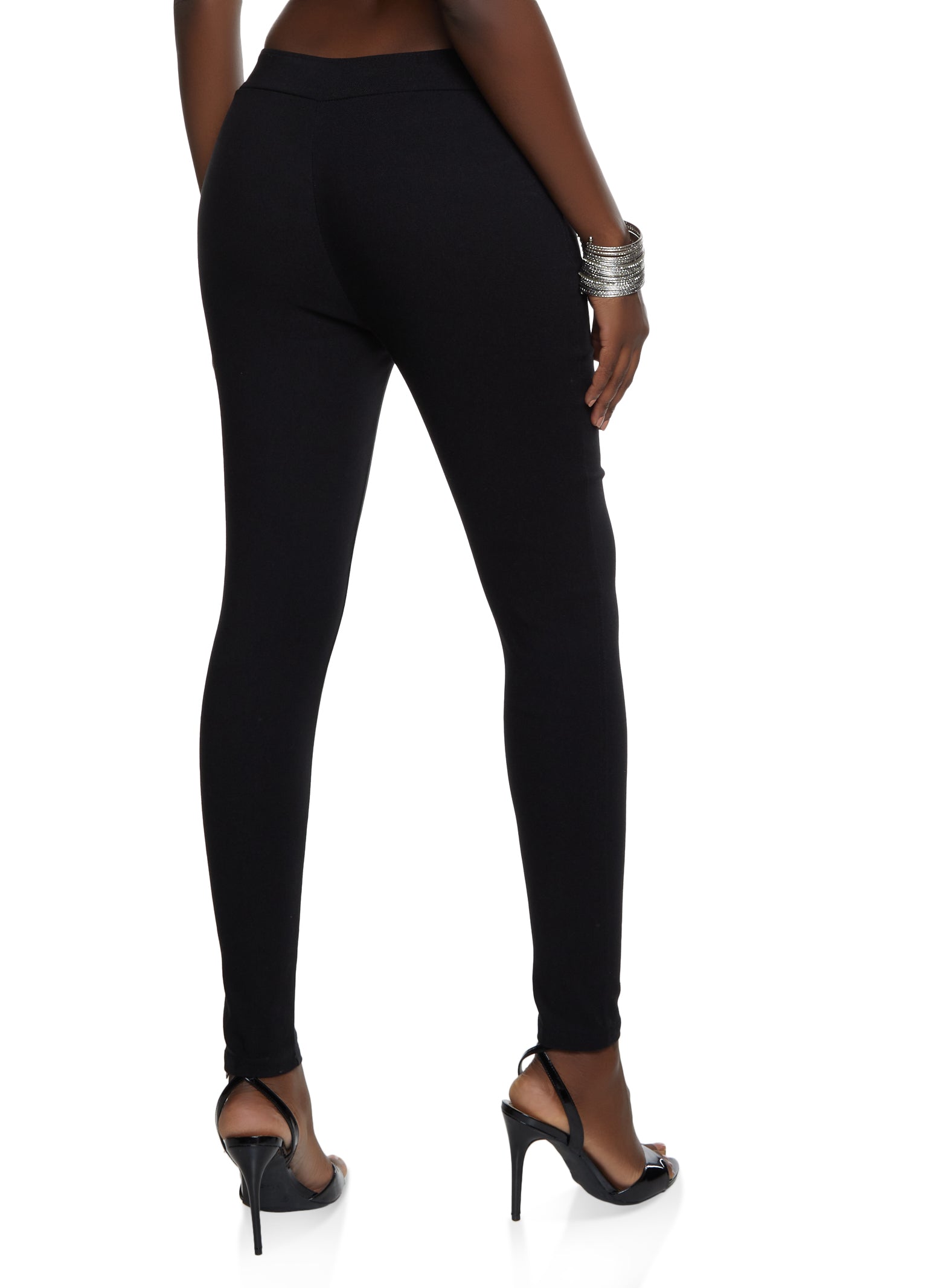 Pintuck Skinny Dress Pants