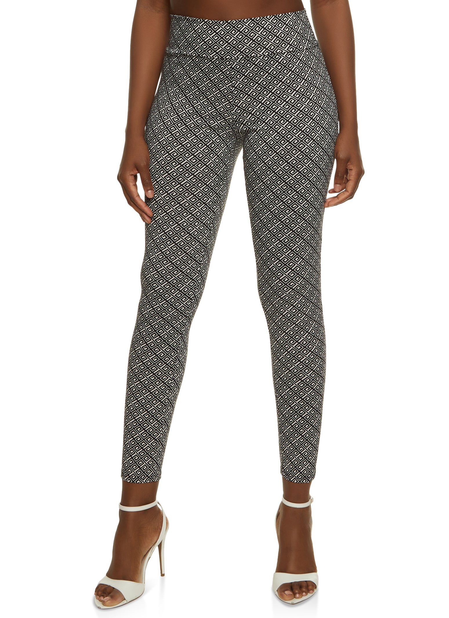 Geo Print Skinny Pants