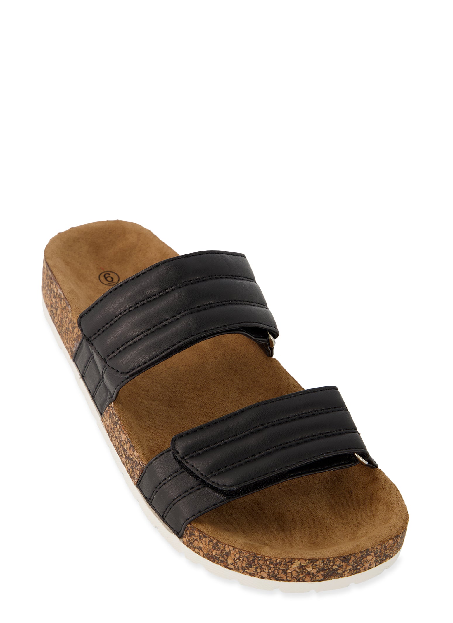 Velcro Strap Footbed Slide Sandals
