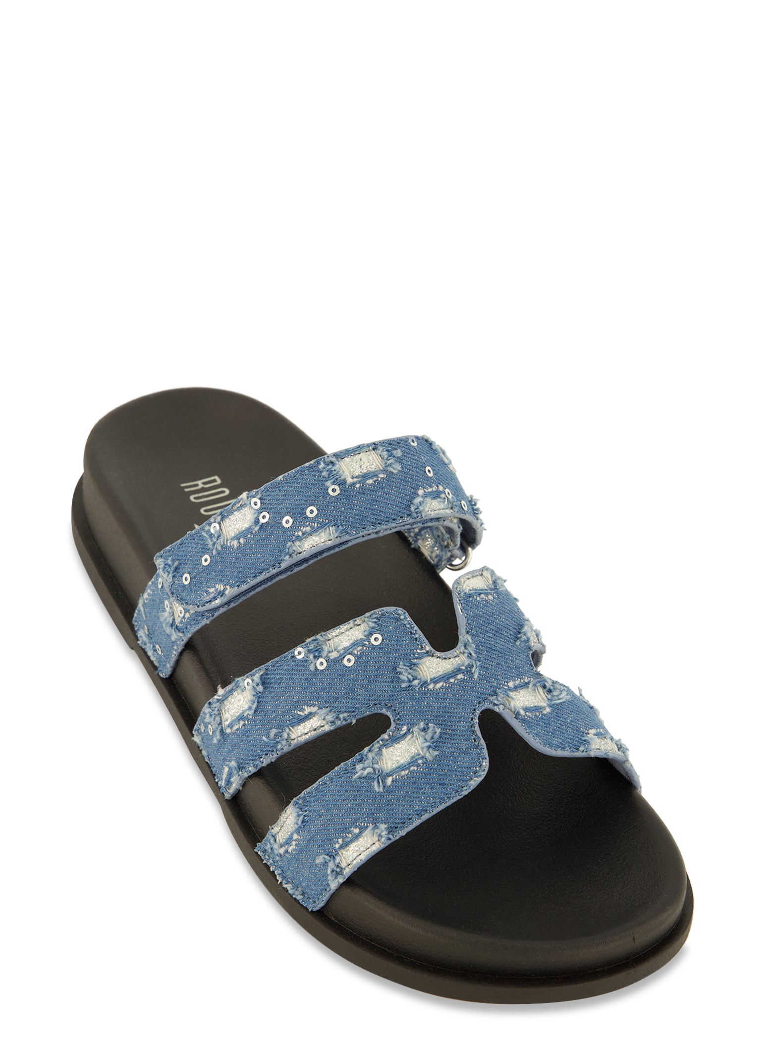 Versace Black Black Logo Print Sandals for Men Online India at Darveys.com