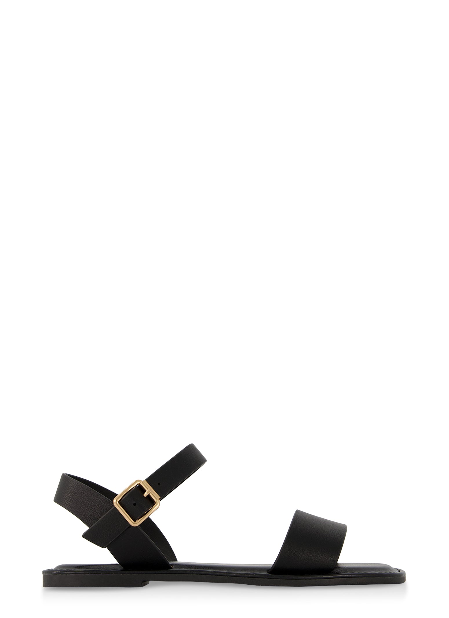 Single Band Buckle Strap Sandals