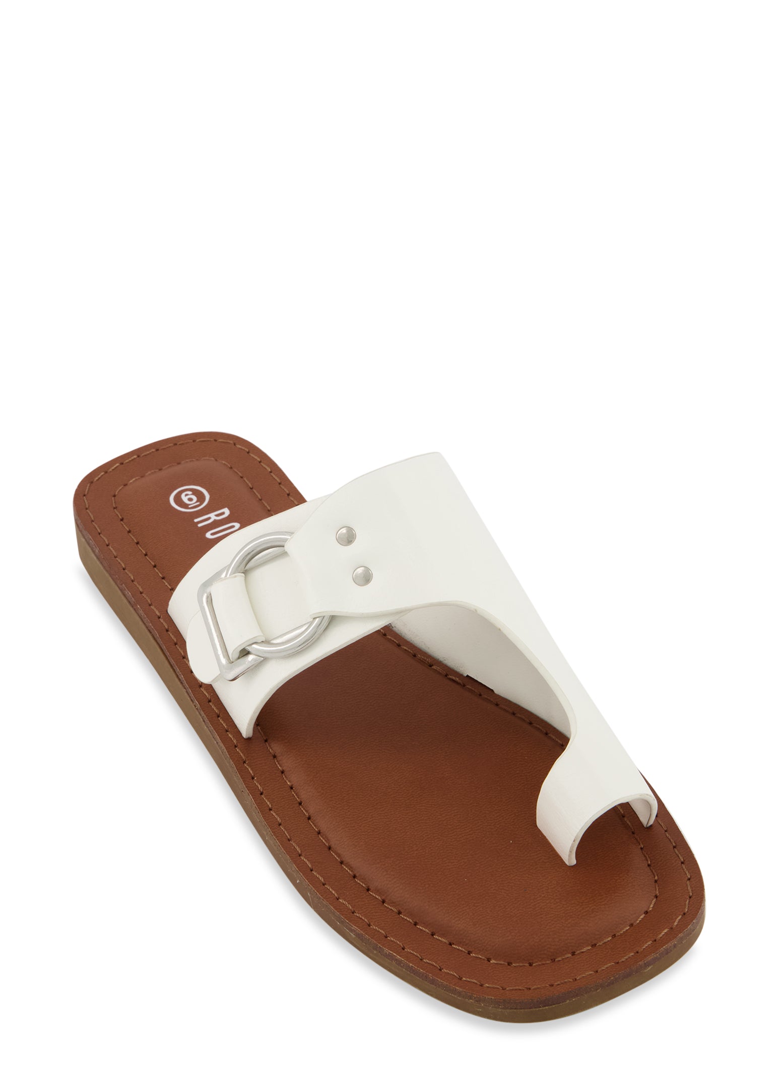 Single buckle online sandals