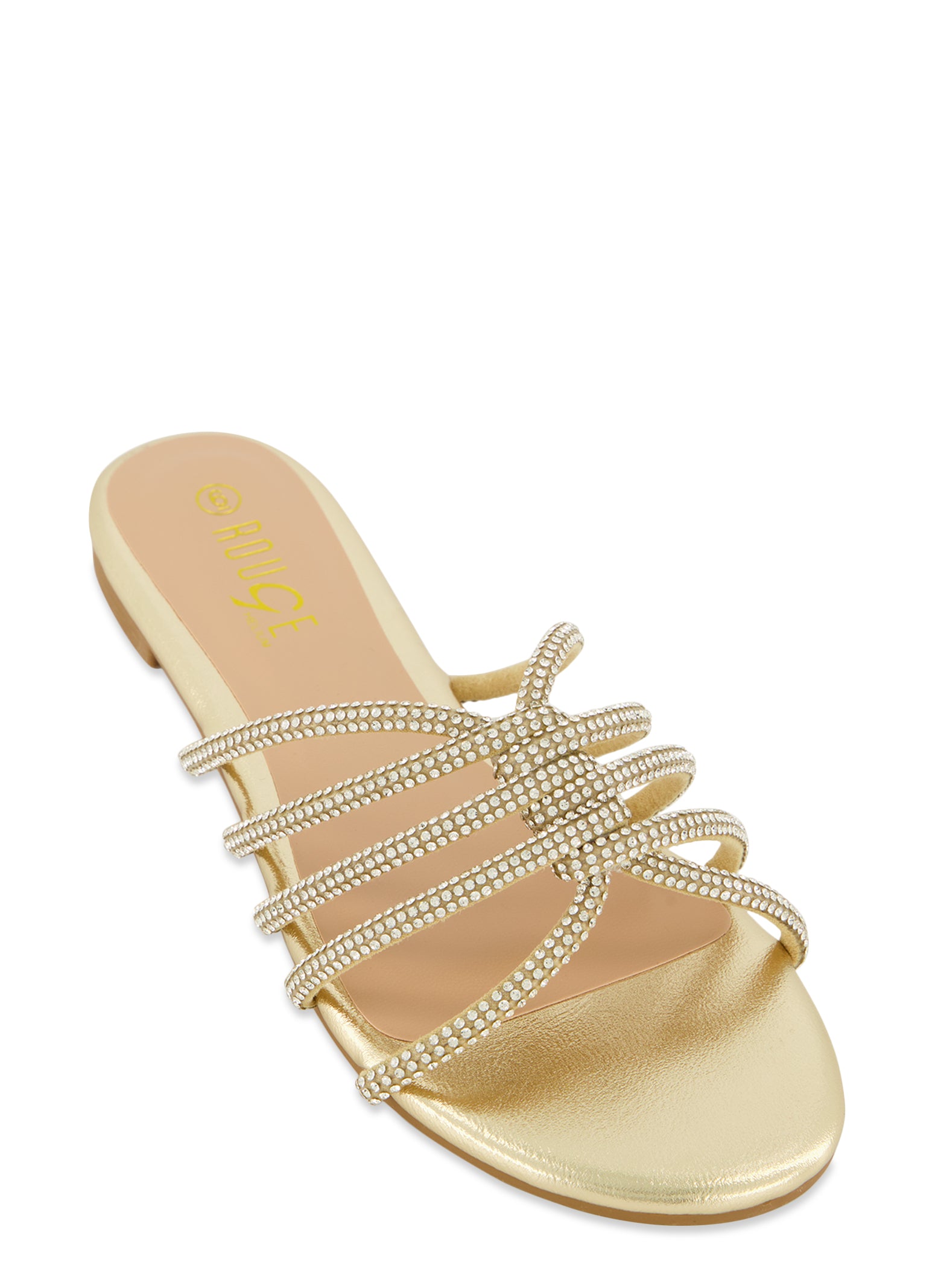 Buy Gold Flat Sandals for Women by Fyre Rose Online | Ajio.com