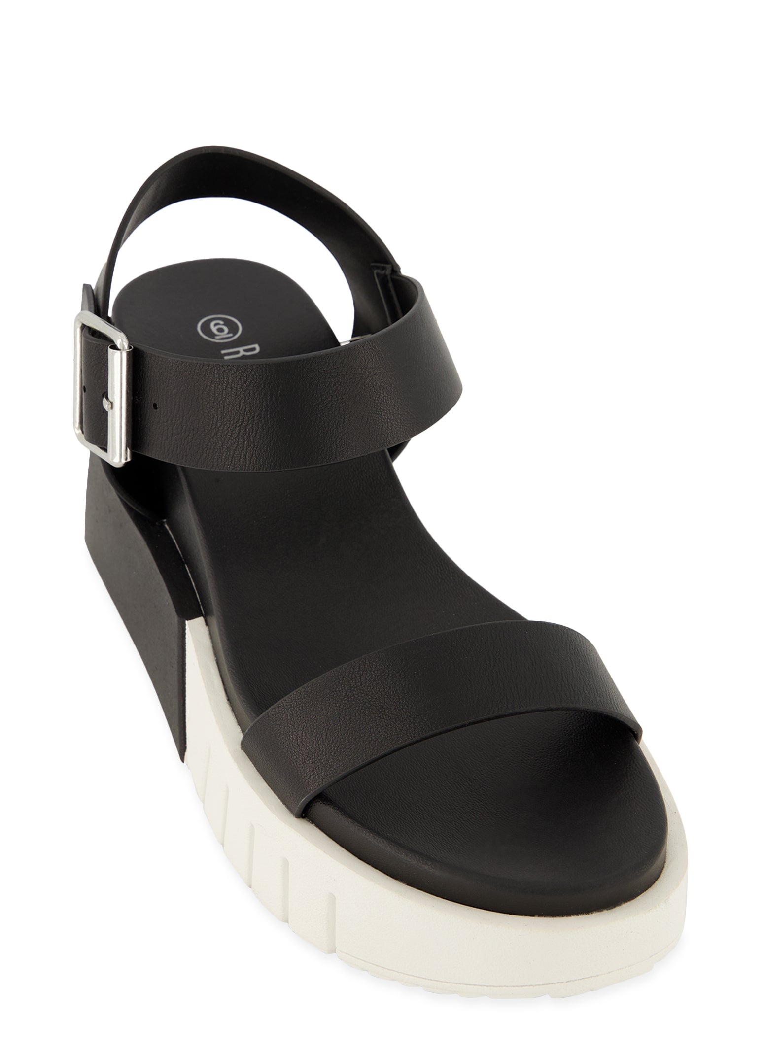 Color block outlet wedge sandals