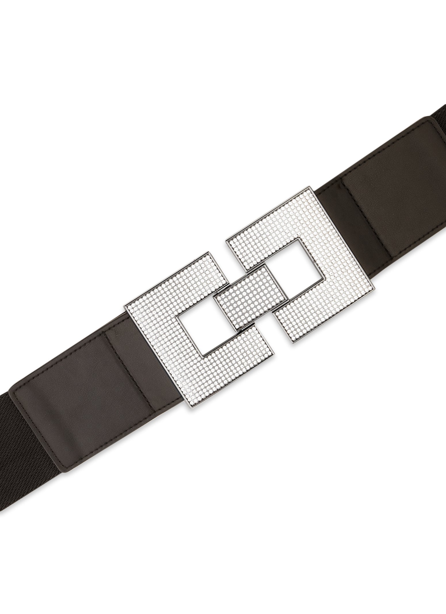 Plus Size Square Buckle Stretch Belt