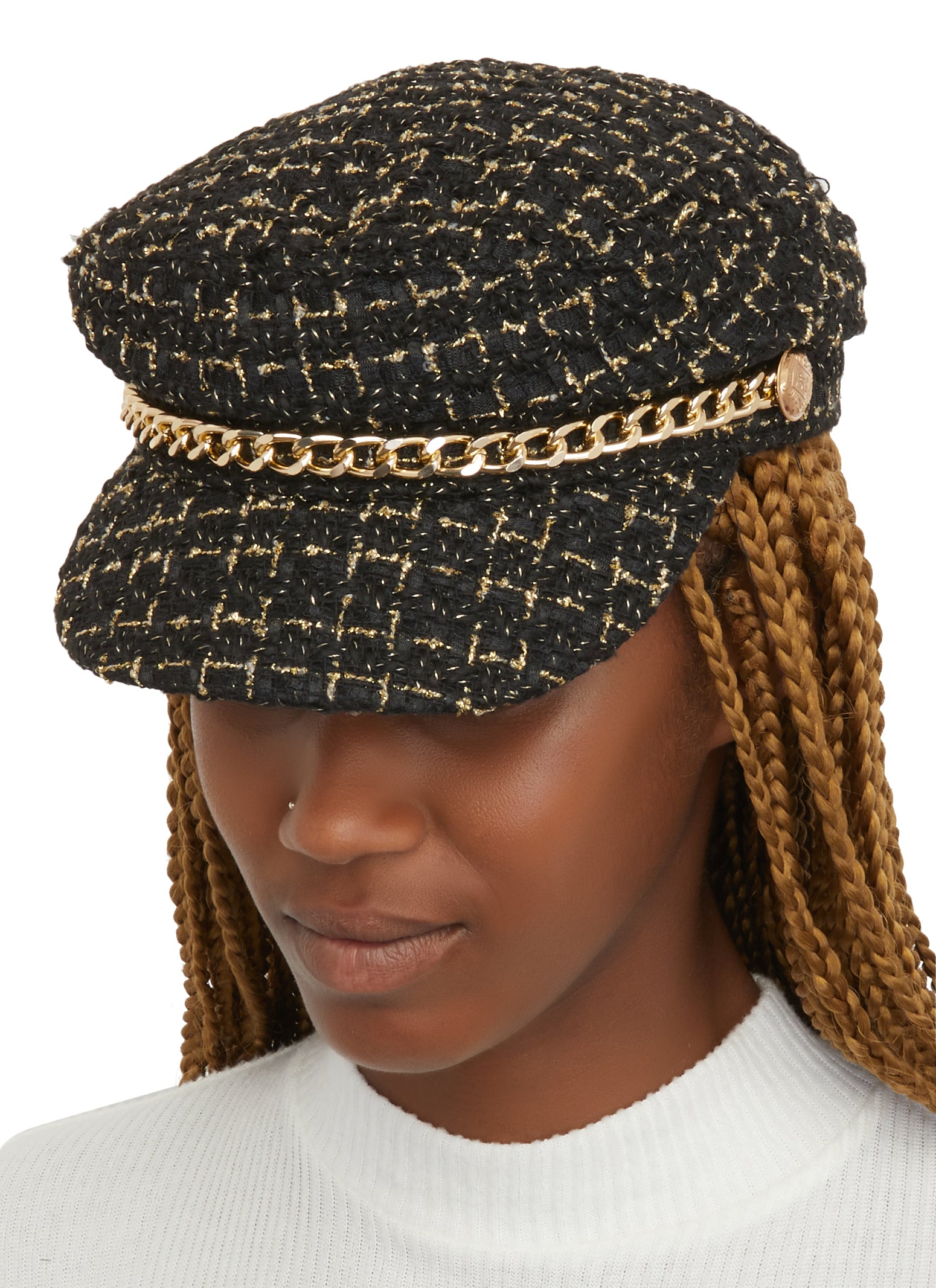 Plaid store cabbie hat