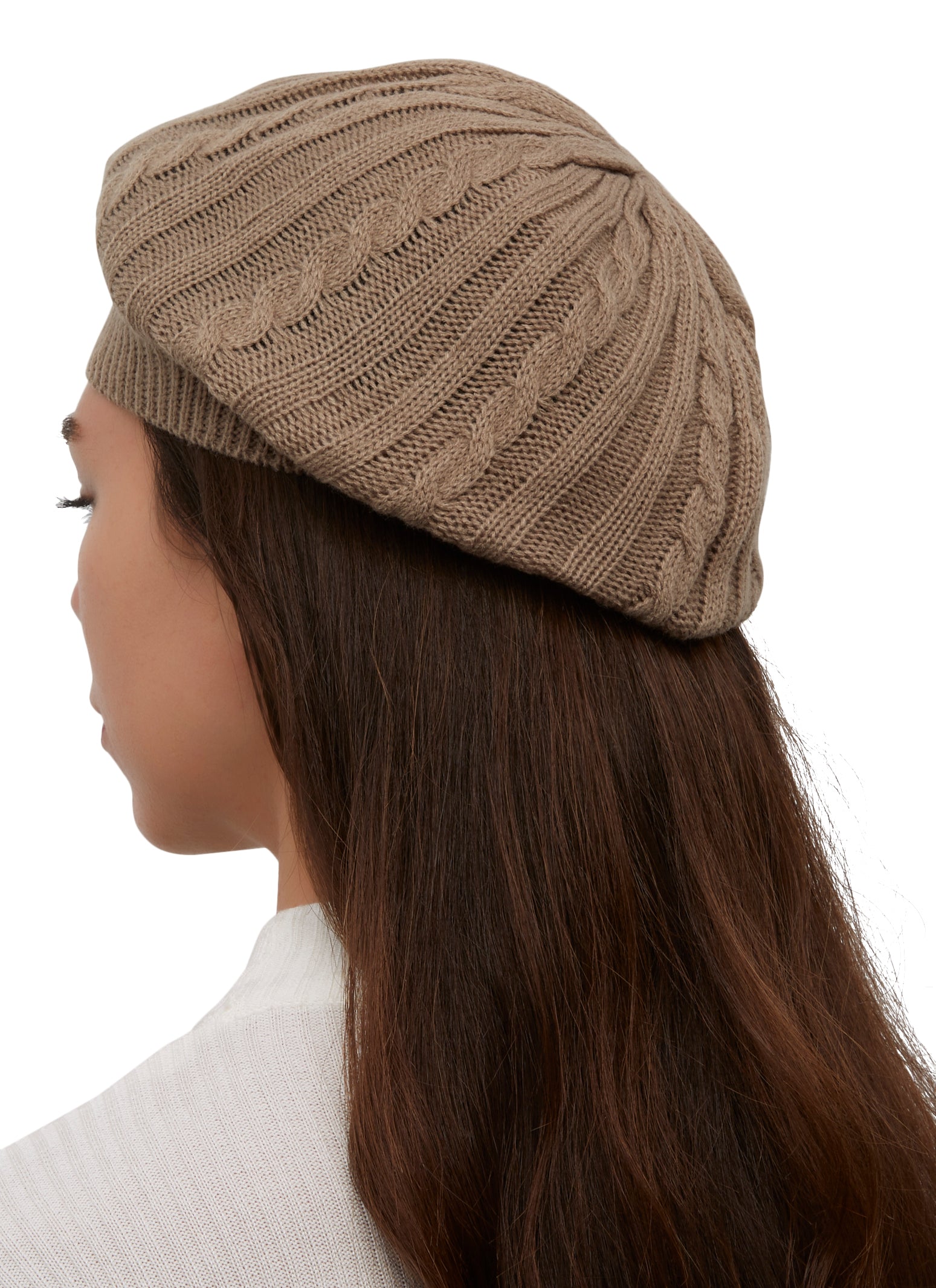 Basic Cable Knit Beret