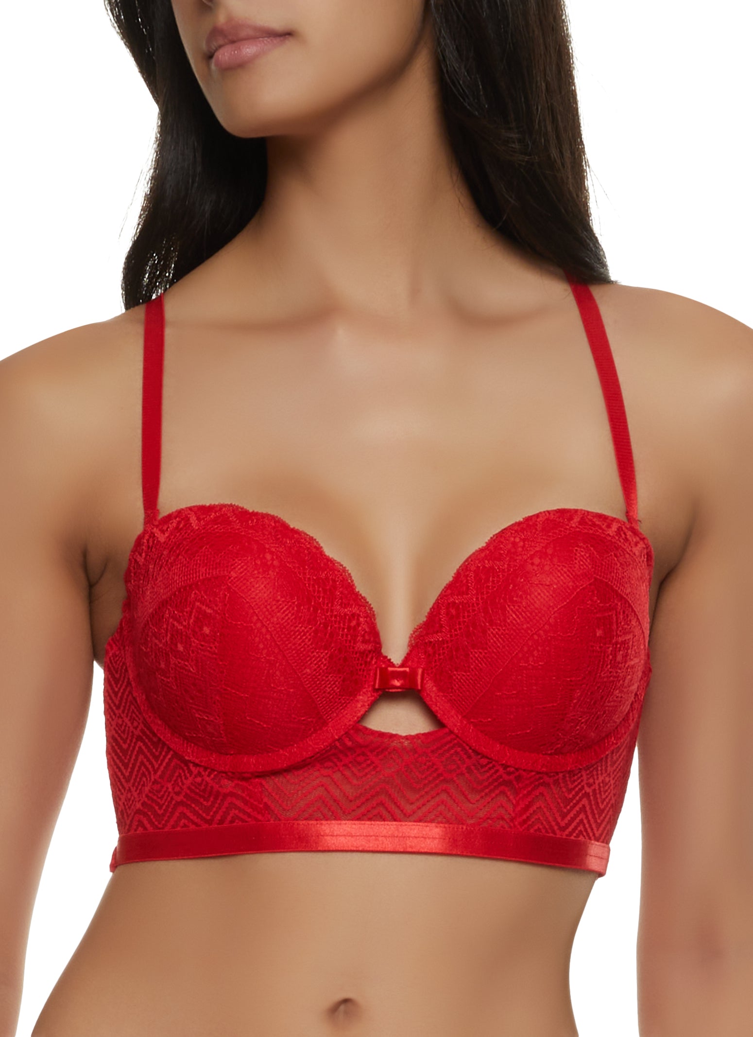 Buy Padded Balconette Bra with Hook and Eye Closure