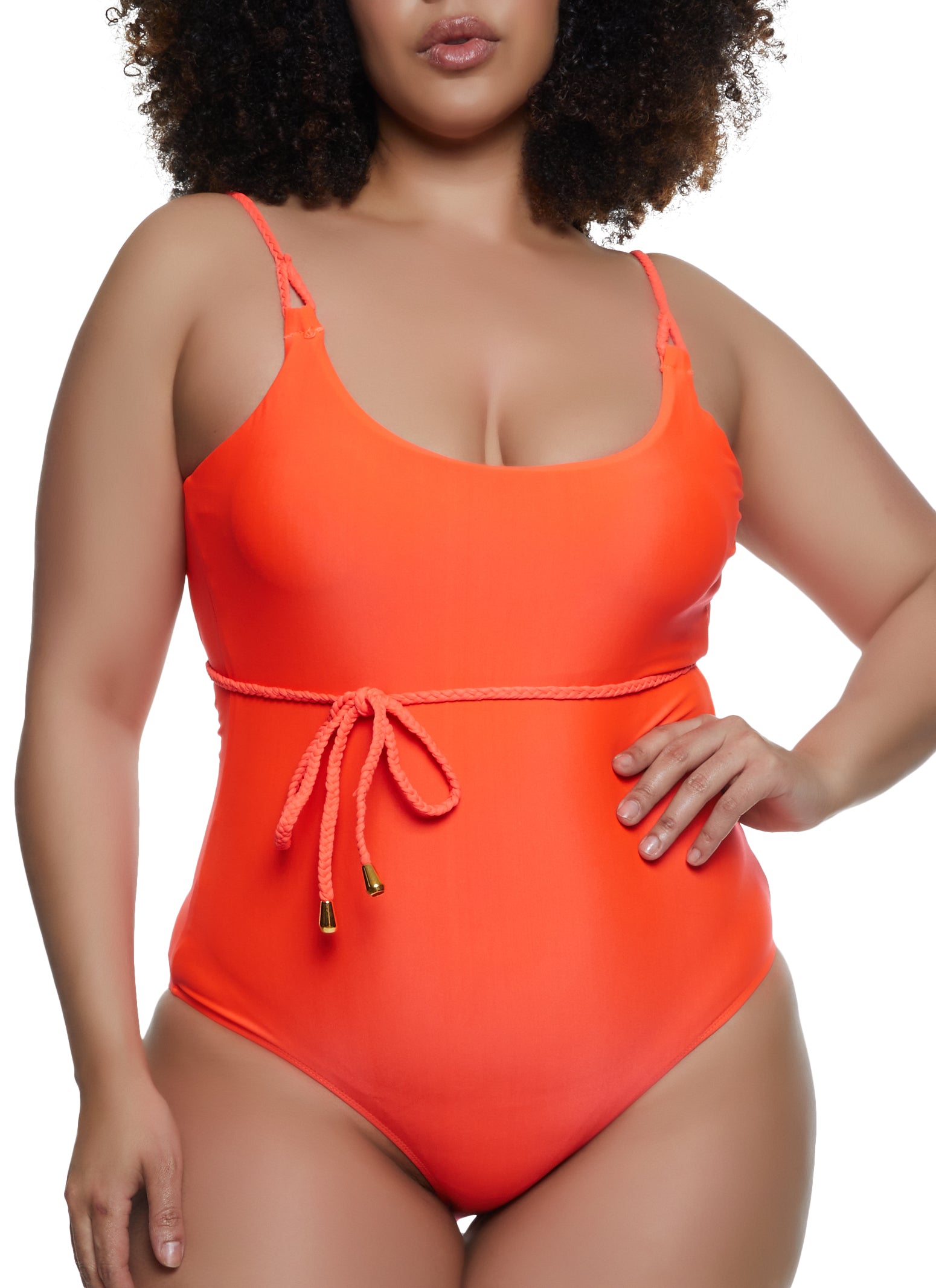 Coral plus cheap size swimsuit