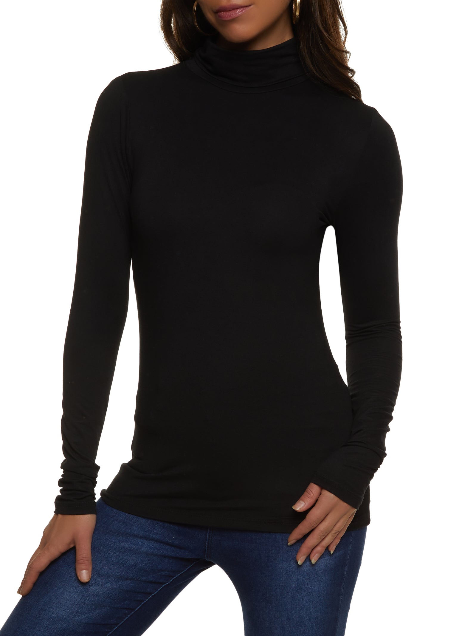 Soft Knit Turtleneck Top