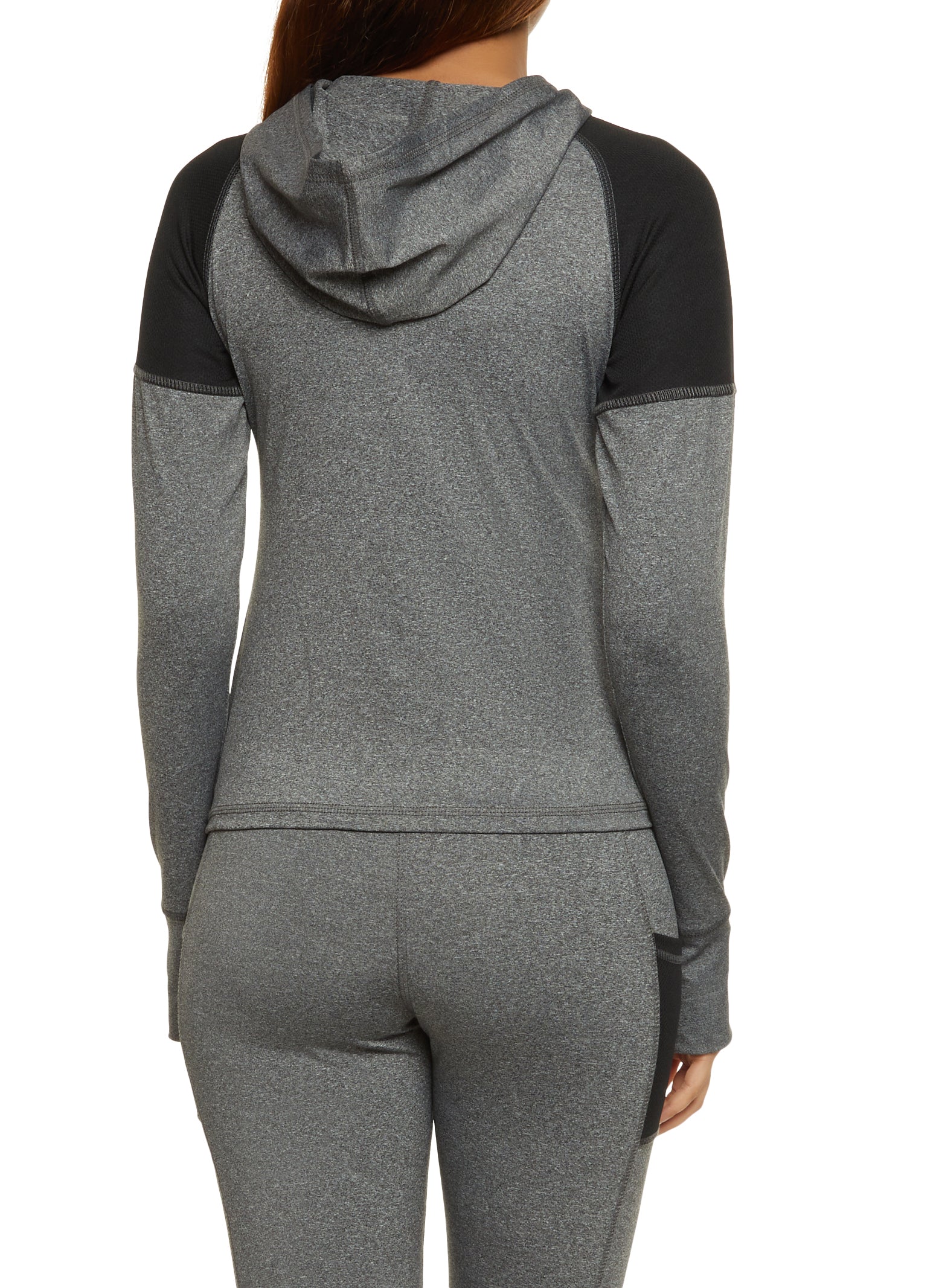 Rocawear Zip Front Hooded Active Top