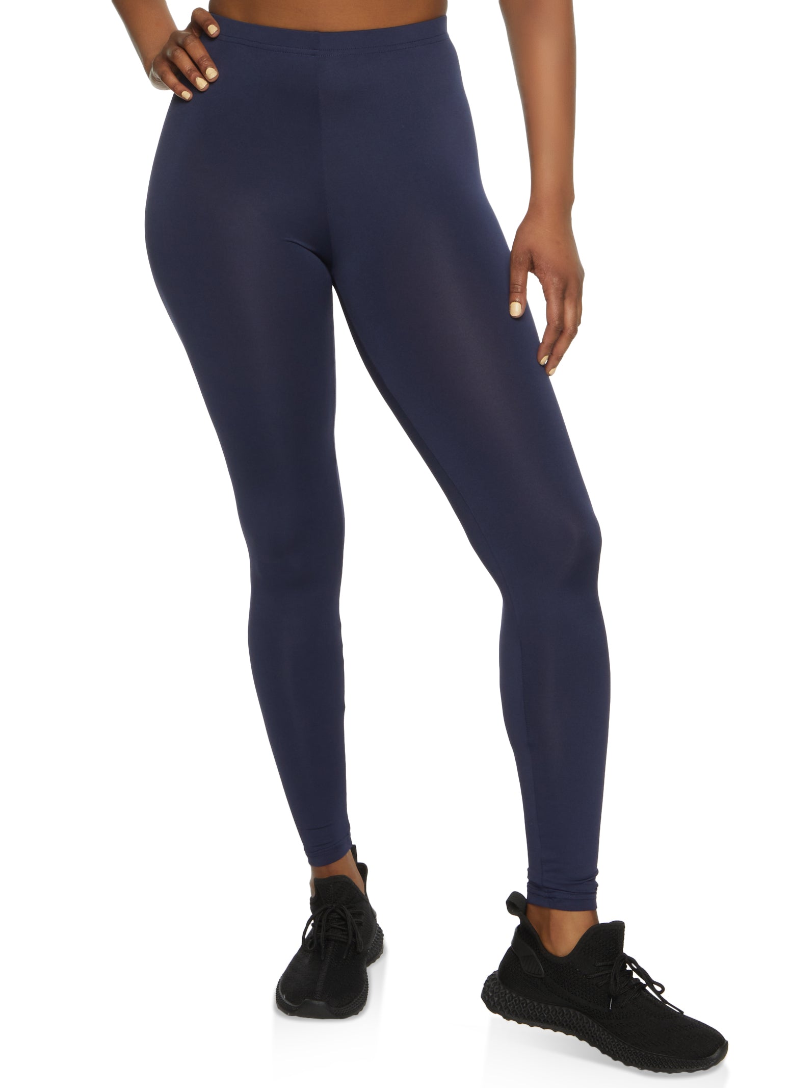 High Waisted Leggings - Navy