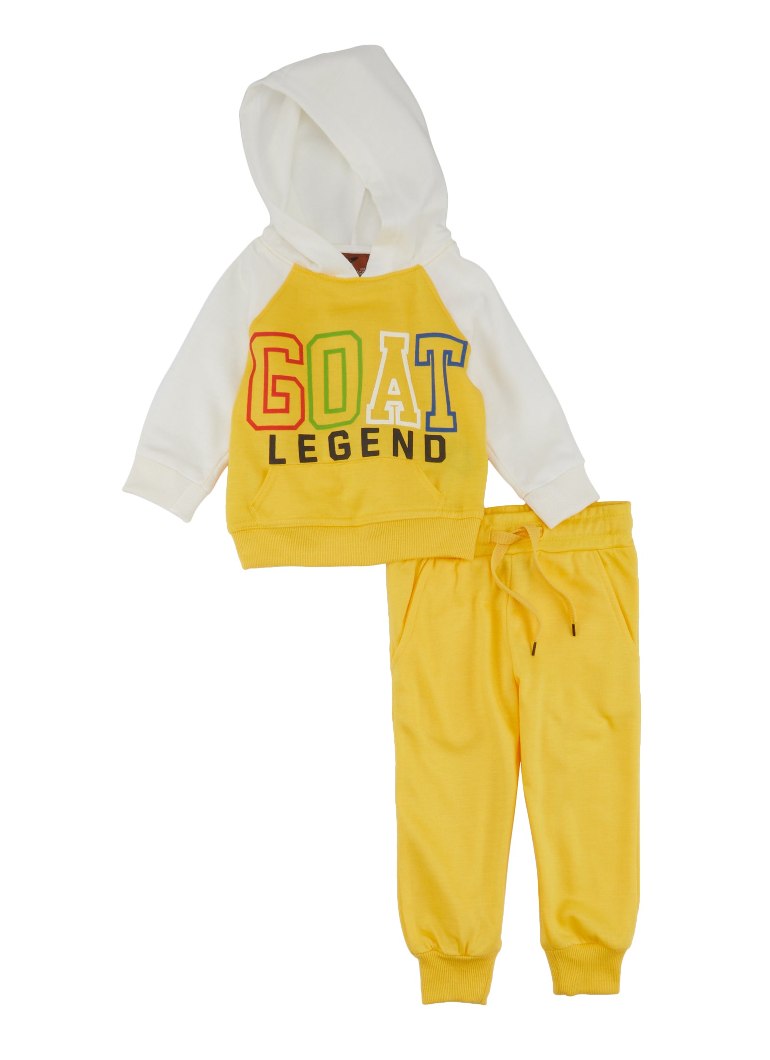 Baby Boys 12 24M Color Block GOAT Legend Graphic Hoodie and