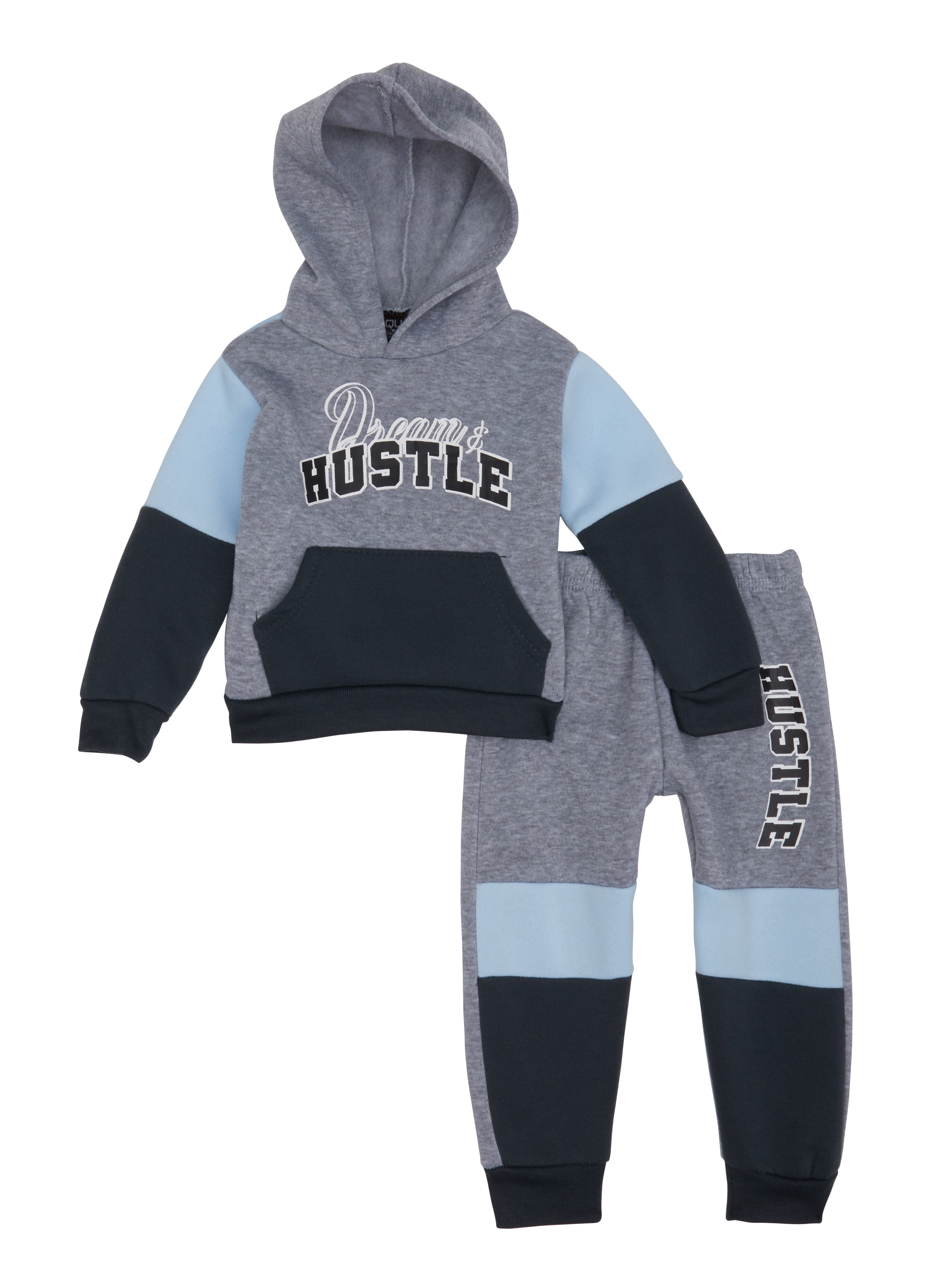 Baby Boys 12 24M Dream And Hustle Hoodie and Joggers Set Blue