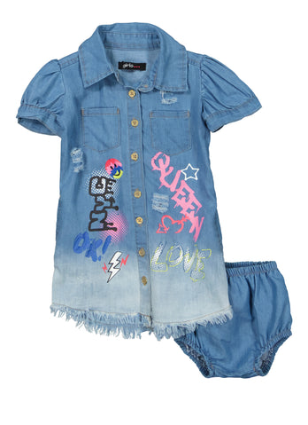 Denim Shirt - Light denim blue - Kids