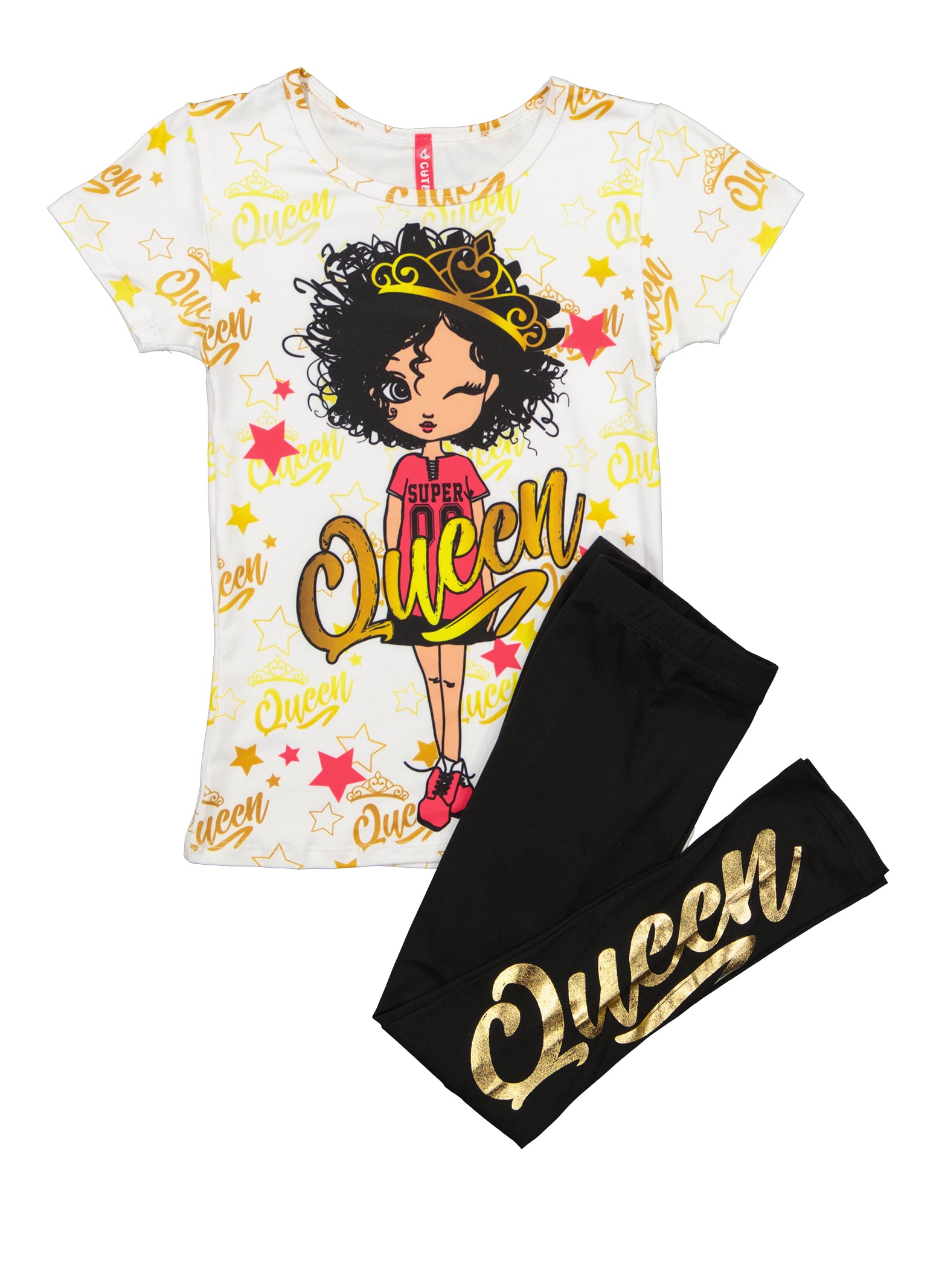 Queen printed t hot sale shirt for girl