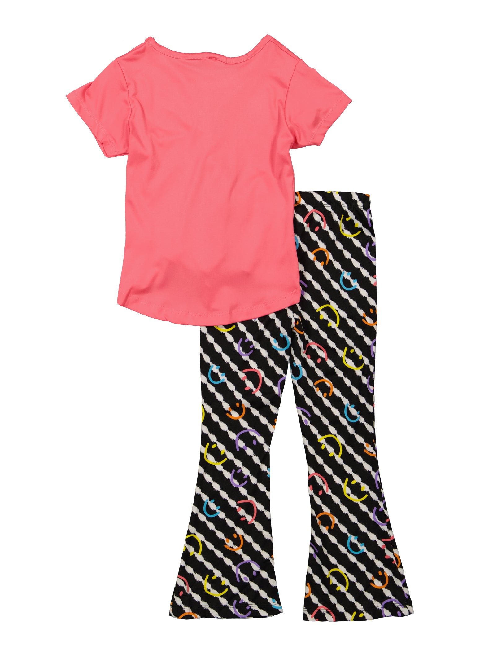Little Girls Besties For Life Graphic Tee and Laser Cut Leggings