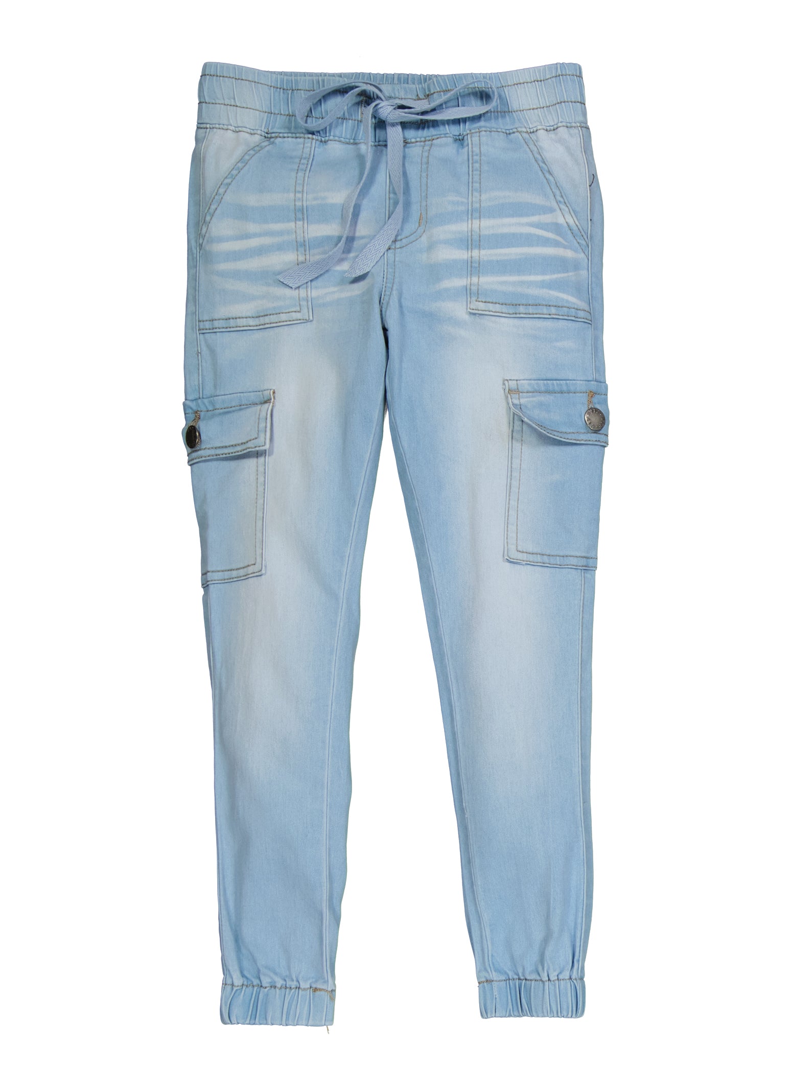 Denim cargo trousers - Light denim blue - Ladies