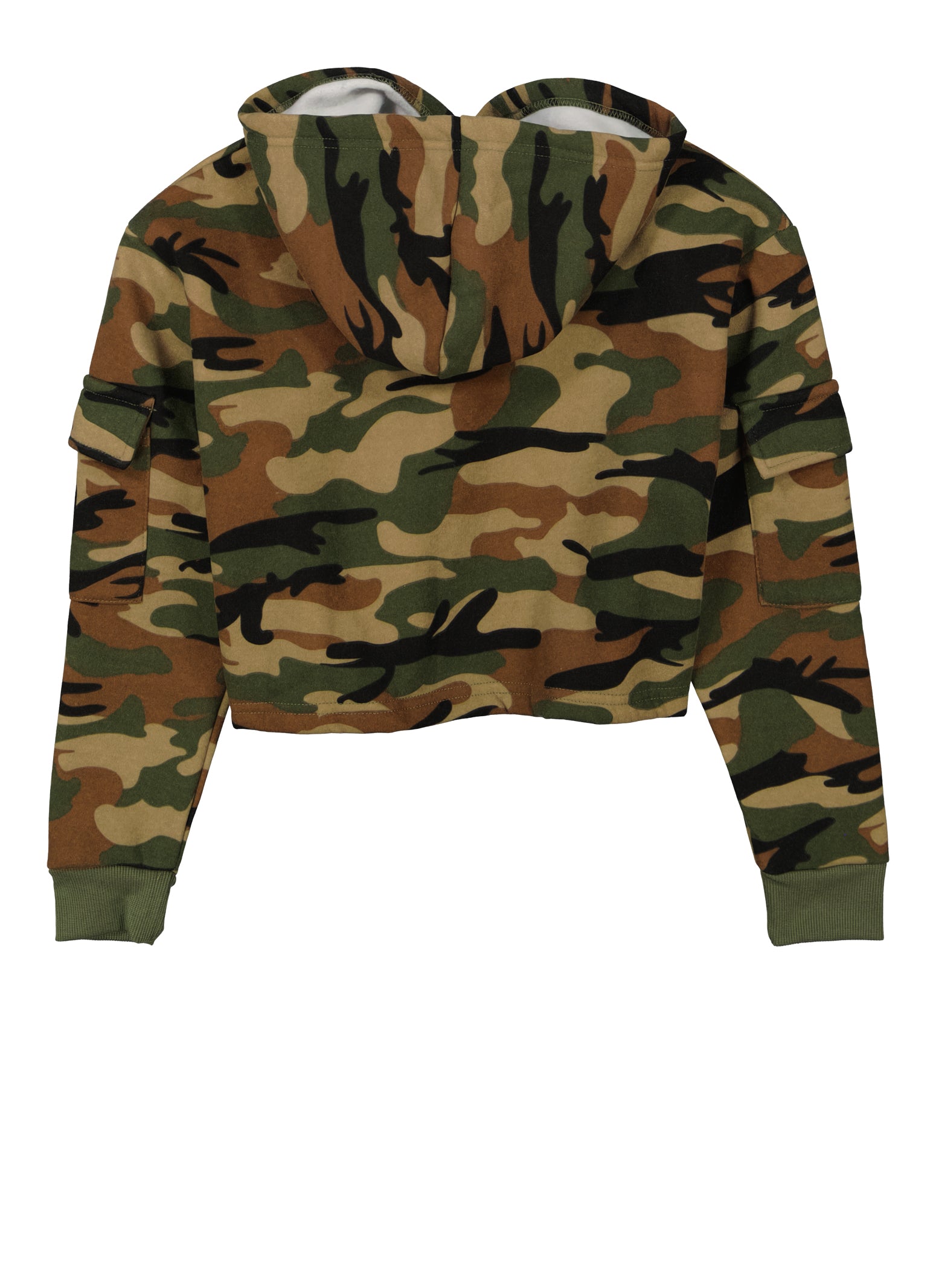 Girls Camo Pullover Hoodie