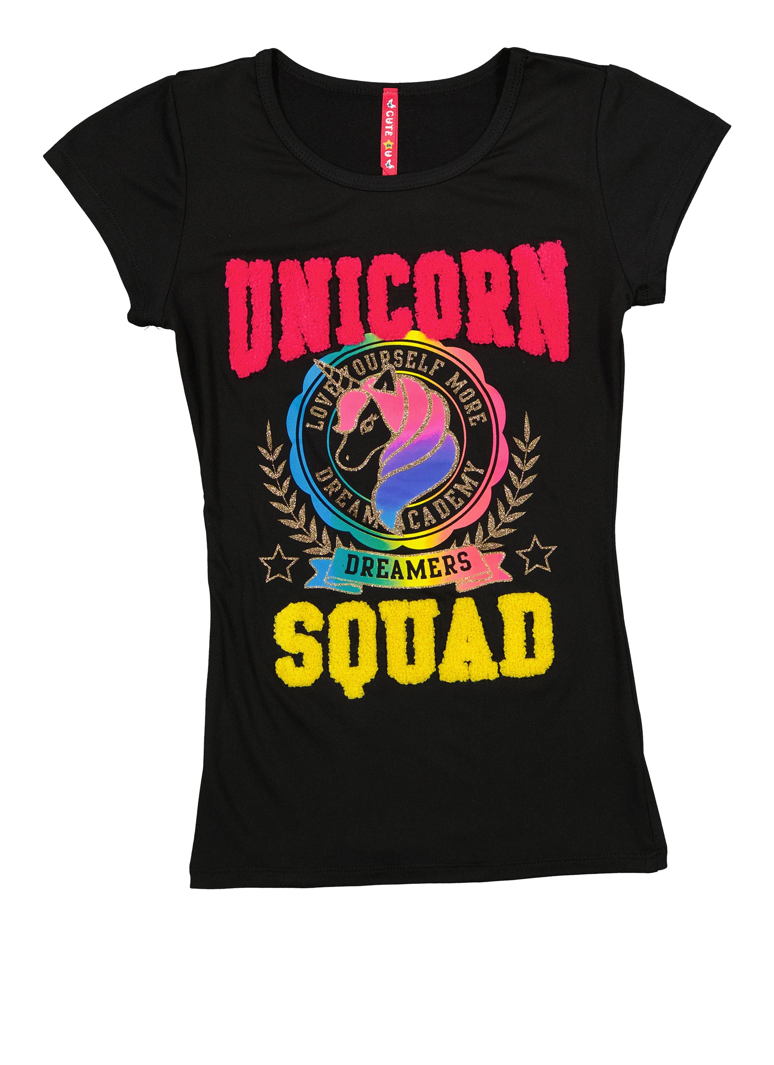 Girls 7-16 Afro Unicorn Graphic Tee