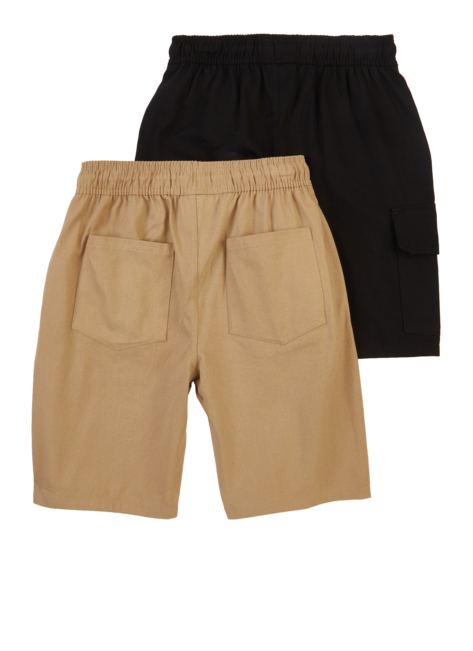 Boys 2 Pack Twill Drawstring Shorts