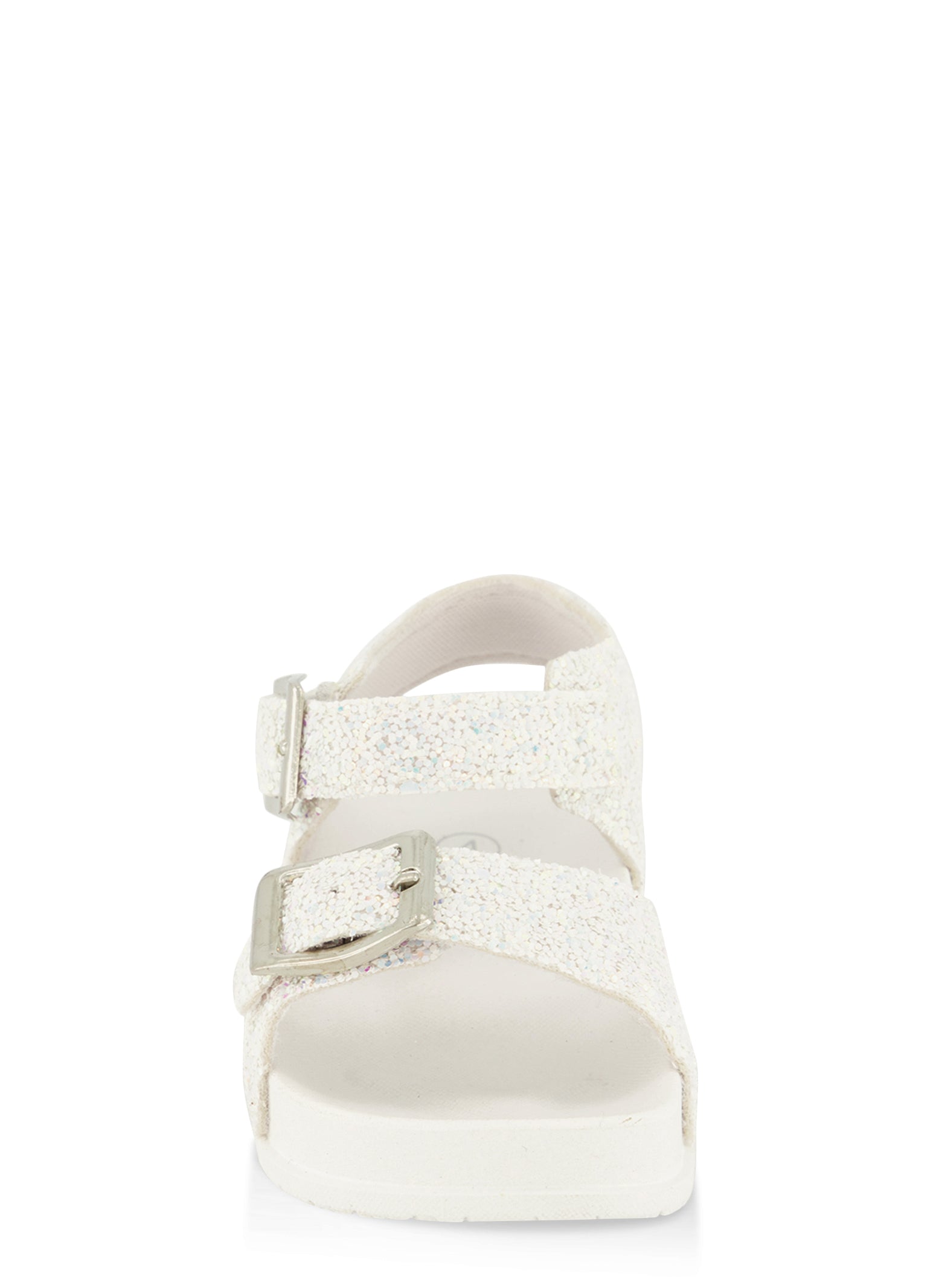 Glitter Double Strap Sandals | David's Bridal