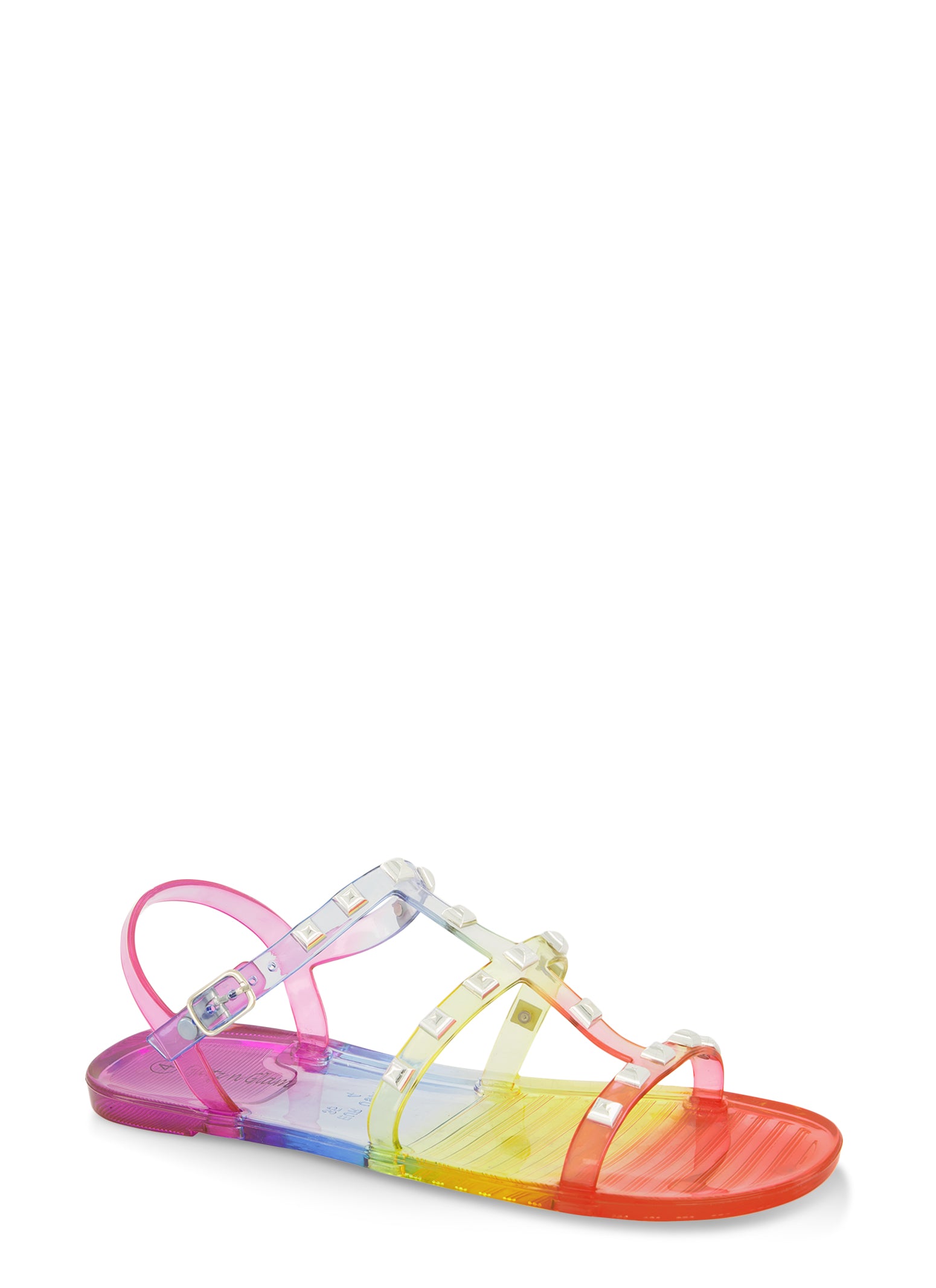 Girls Studded Jelly Sandals