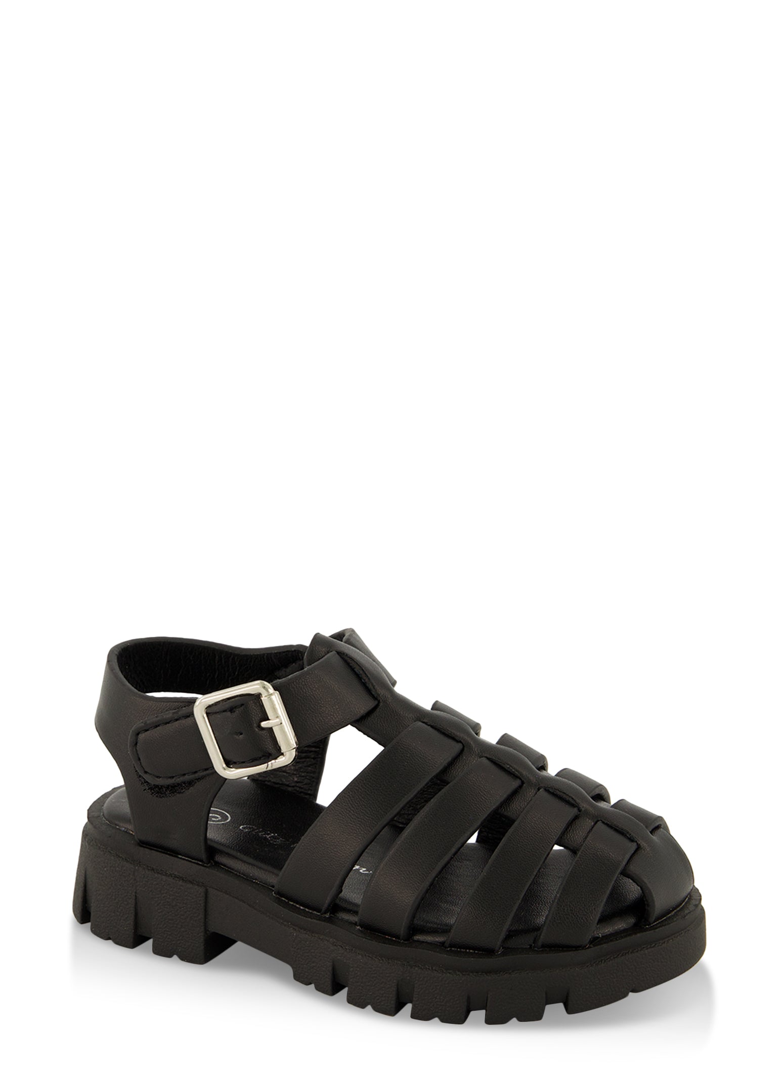 Toddler Girls Lug Sole Caged Sandals