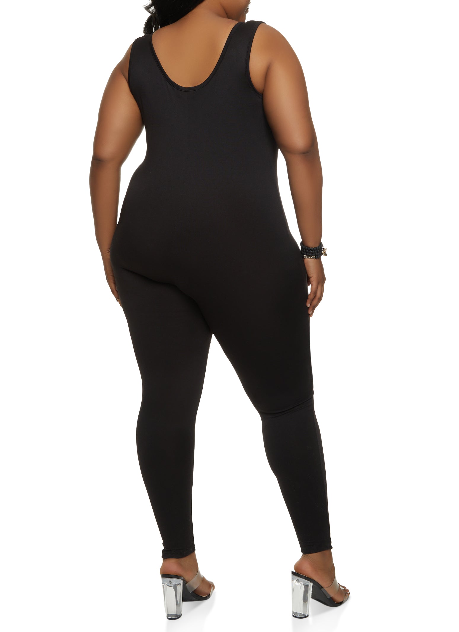 Plus Size Basic Catsuit