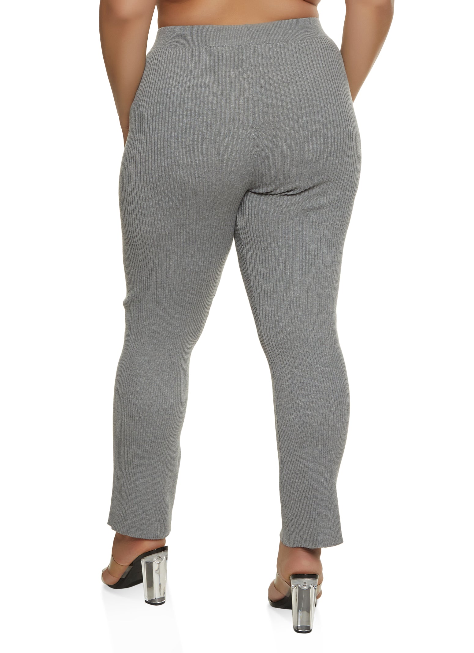 plus-size-rib-knit-straight-leg-casual-pants