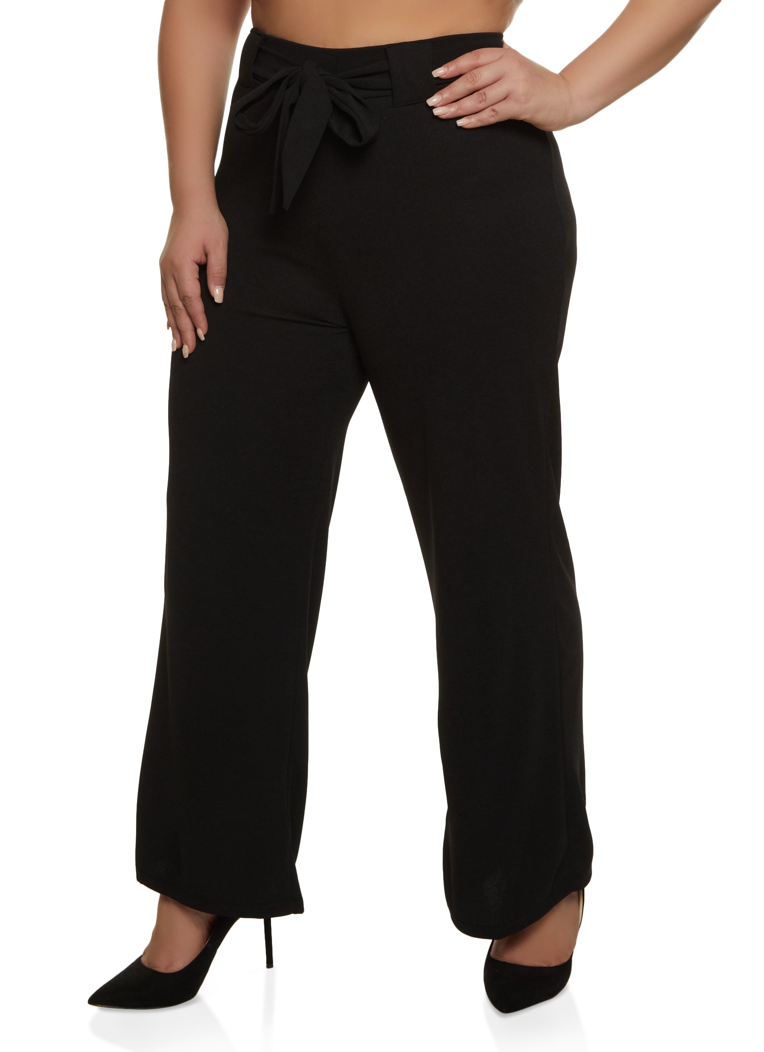 Plus-Size Finesse Crepe Front Zip Ankle Length Pant | Lafayette 148 New York